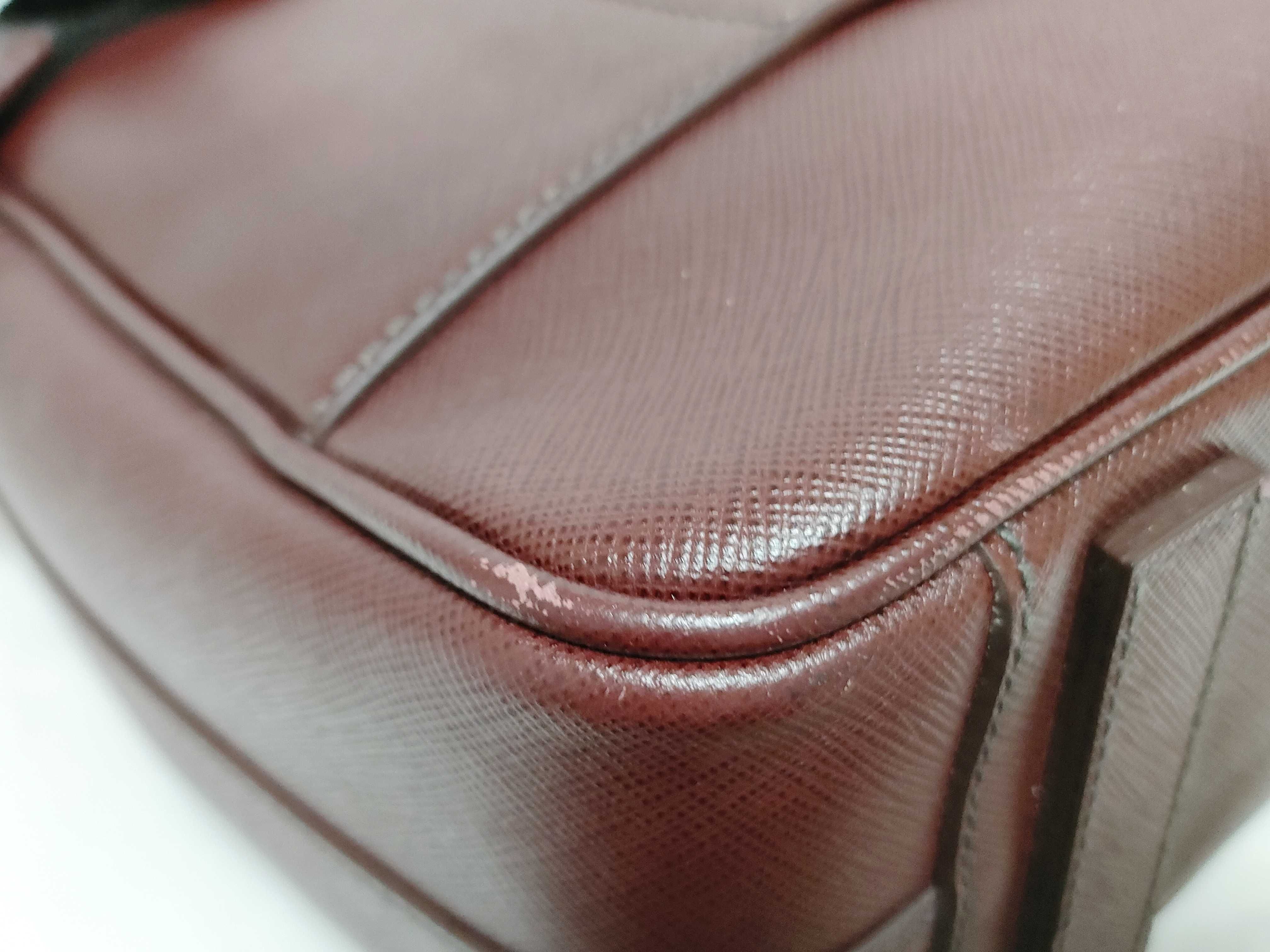 Business Briefcase, Saffiano Leather, White Tag, ST, Name Tag, and Booklet Included. Business Bag — view 8