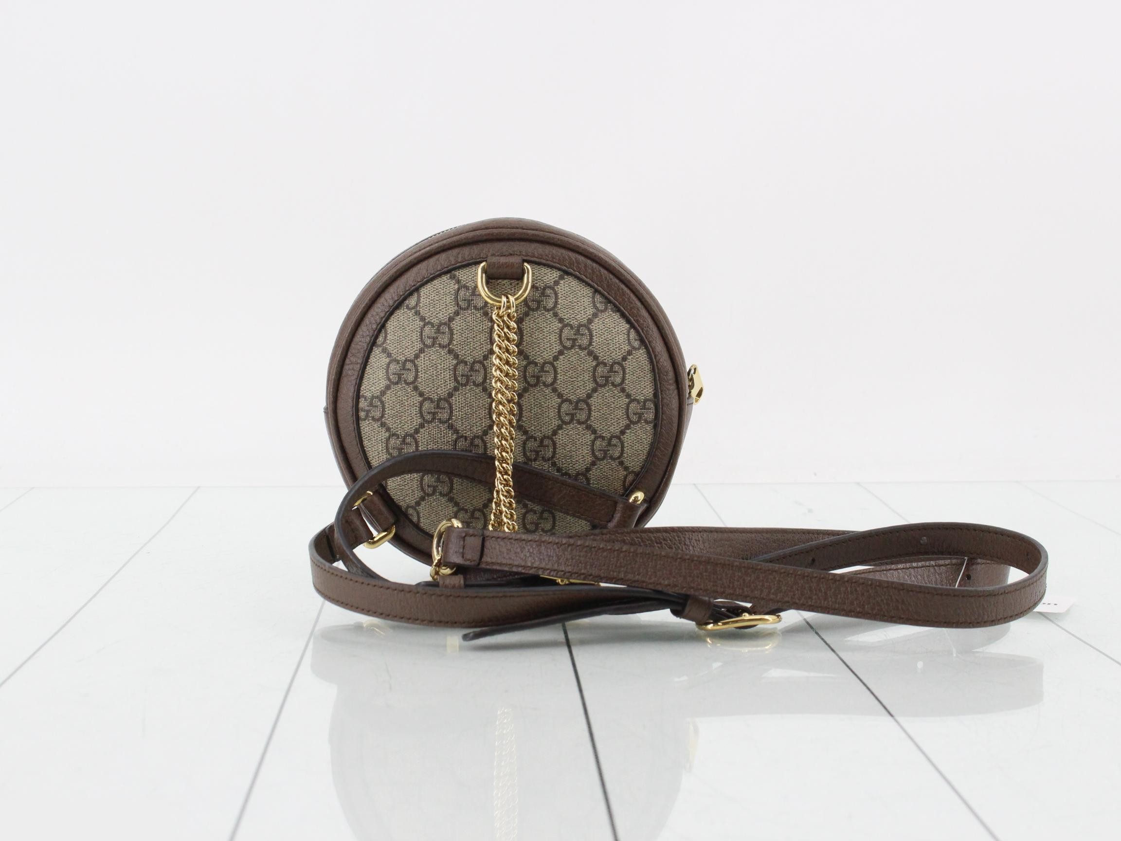 GG Supreme Ophidia Round Chain Shoulder Bag — view 2