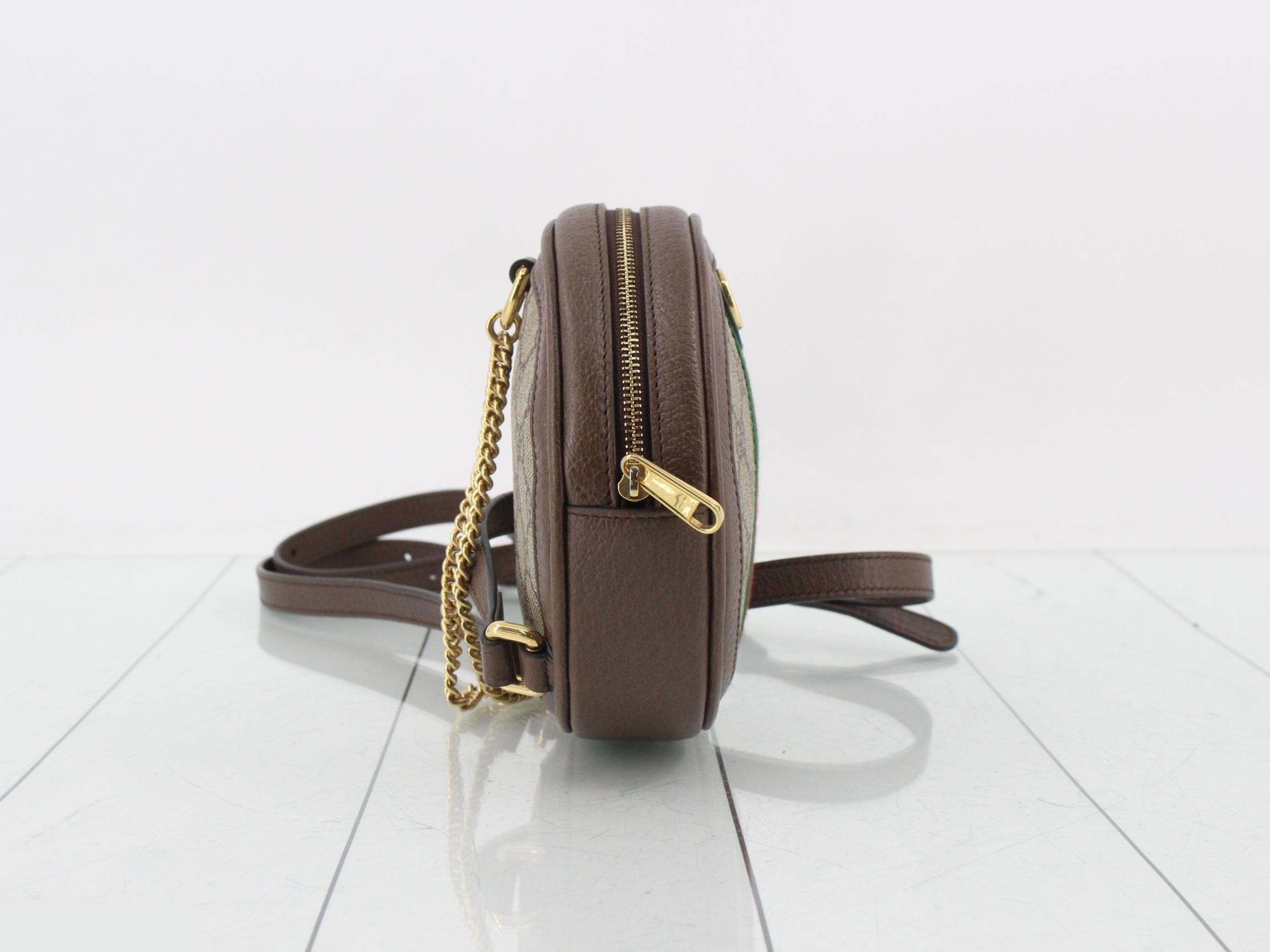 GG Supreme Ophidia Round Chain Shoulder Bag — view 4