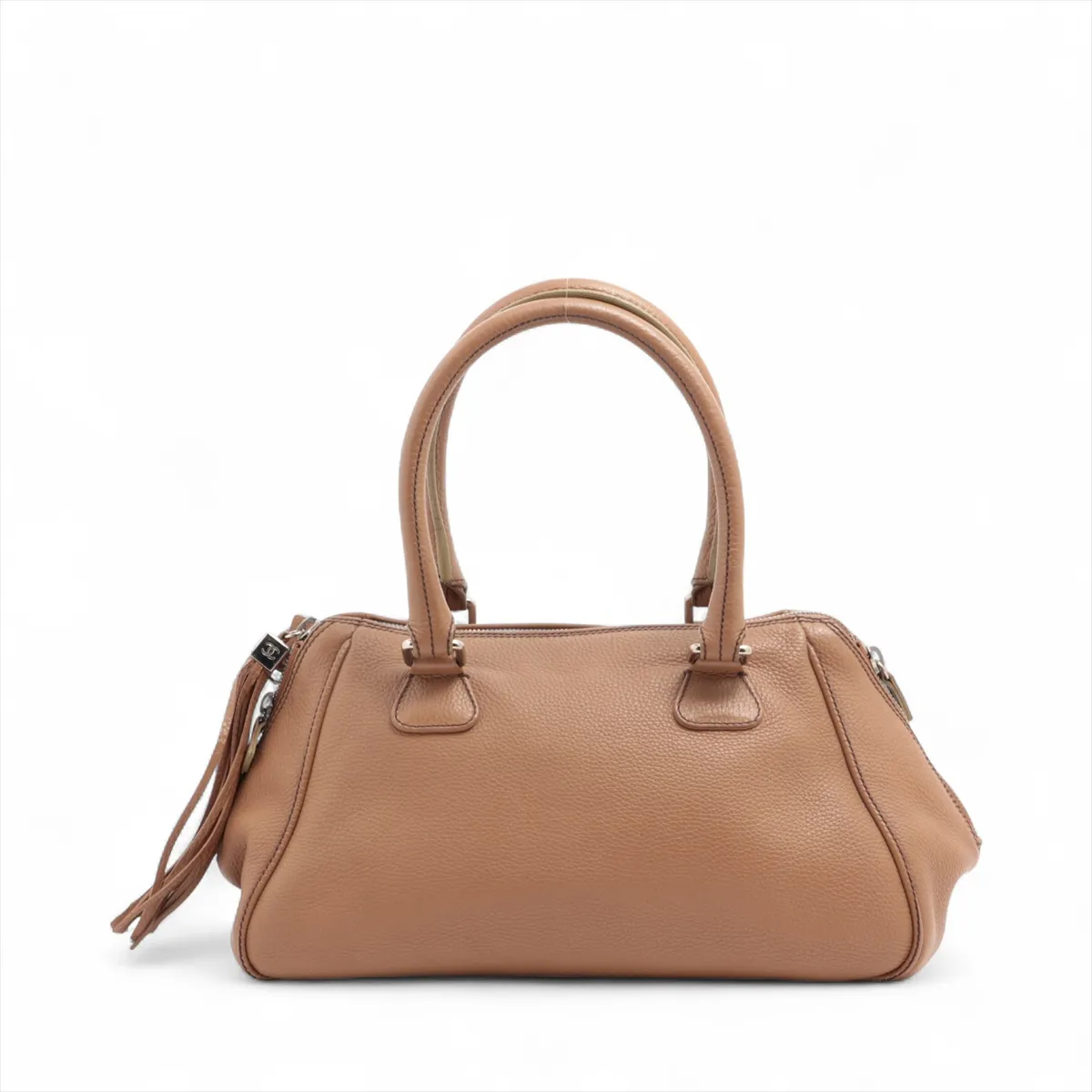 logo leather shoulder bag fringe brown silver hardware 8462604 No. 8 — view 2