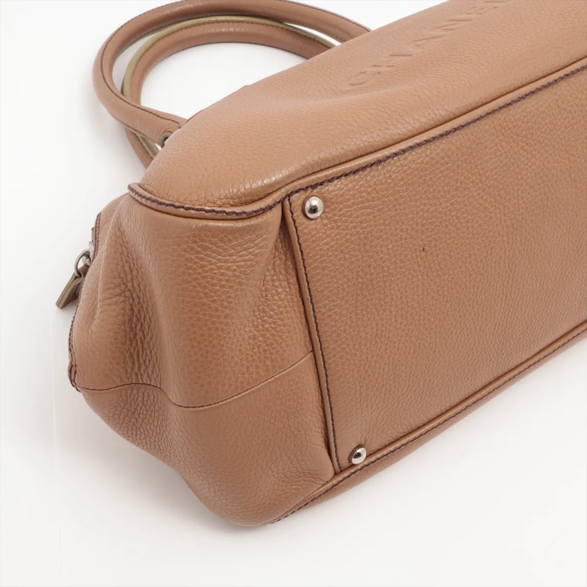 logo leather shoulder bag fringe brown silver hardware 8462604 No. 8 — view 4