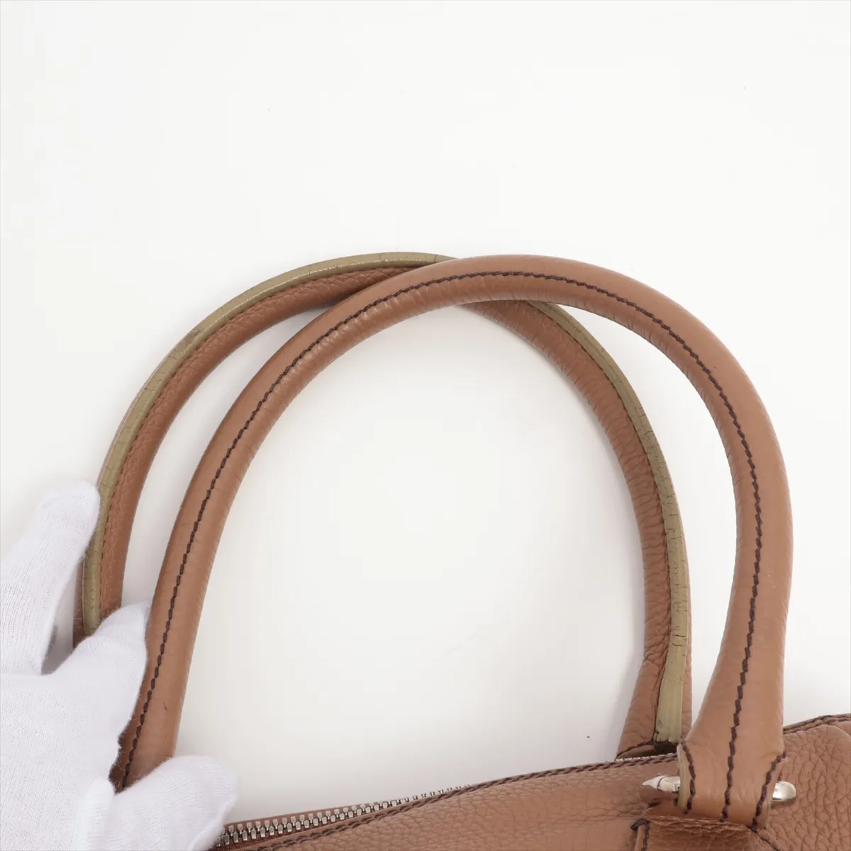 logo leather shoulder bag fringe brown silver hardware 8462604 No. 8 — view 6