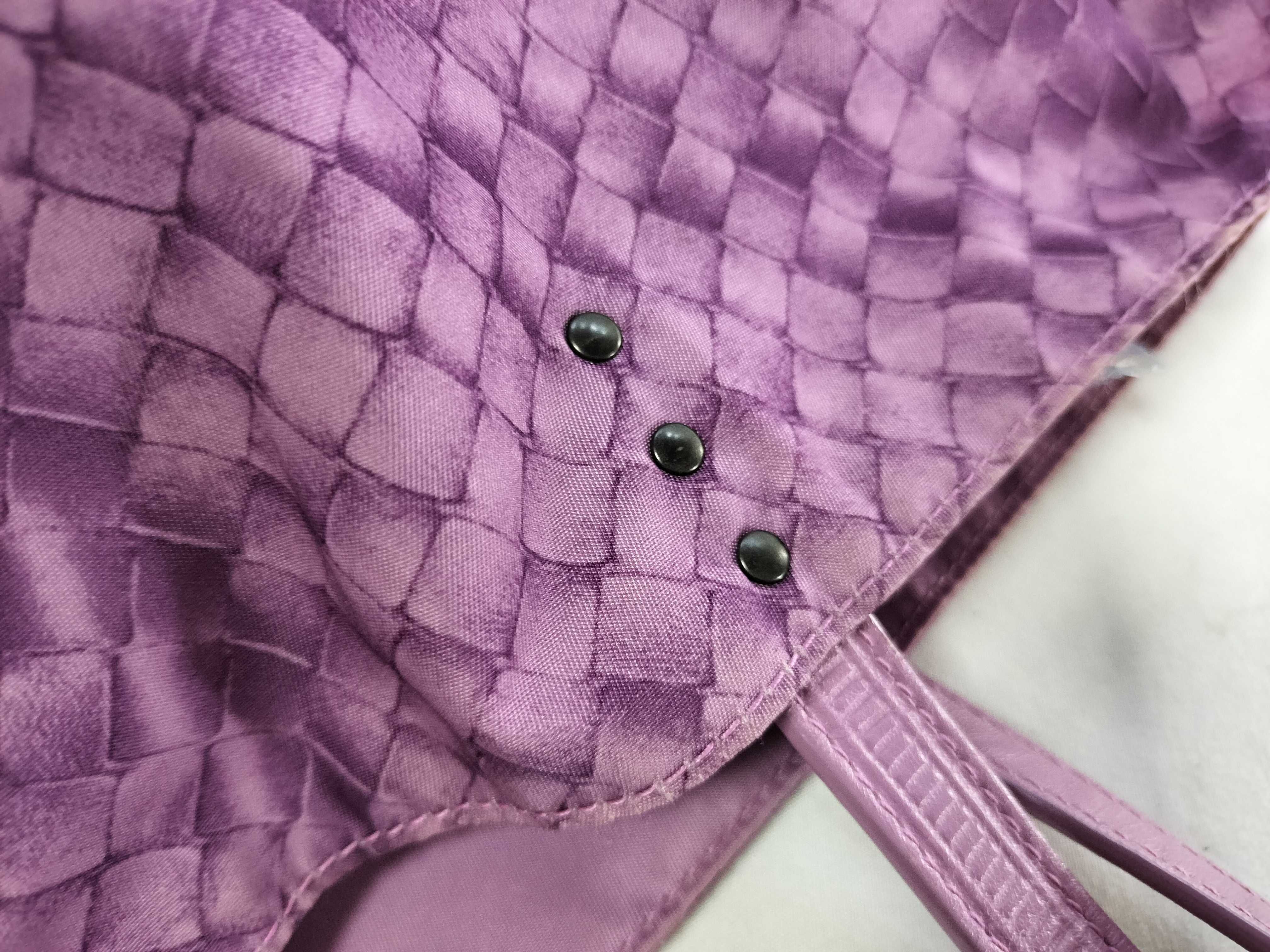 Intrecciato Illusion Nylon Tote Bag (Pink) — view 5