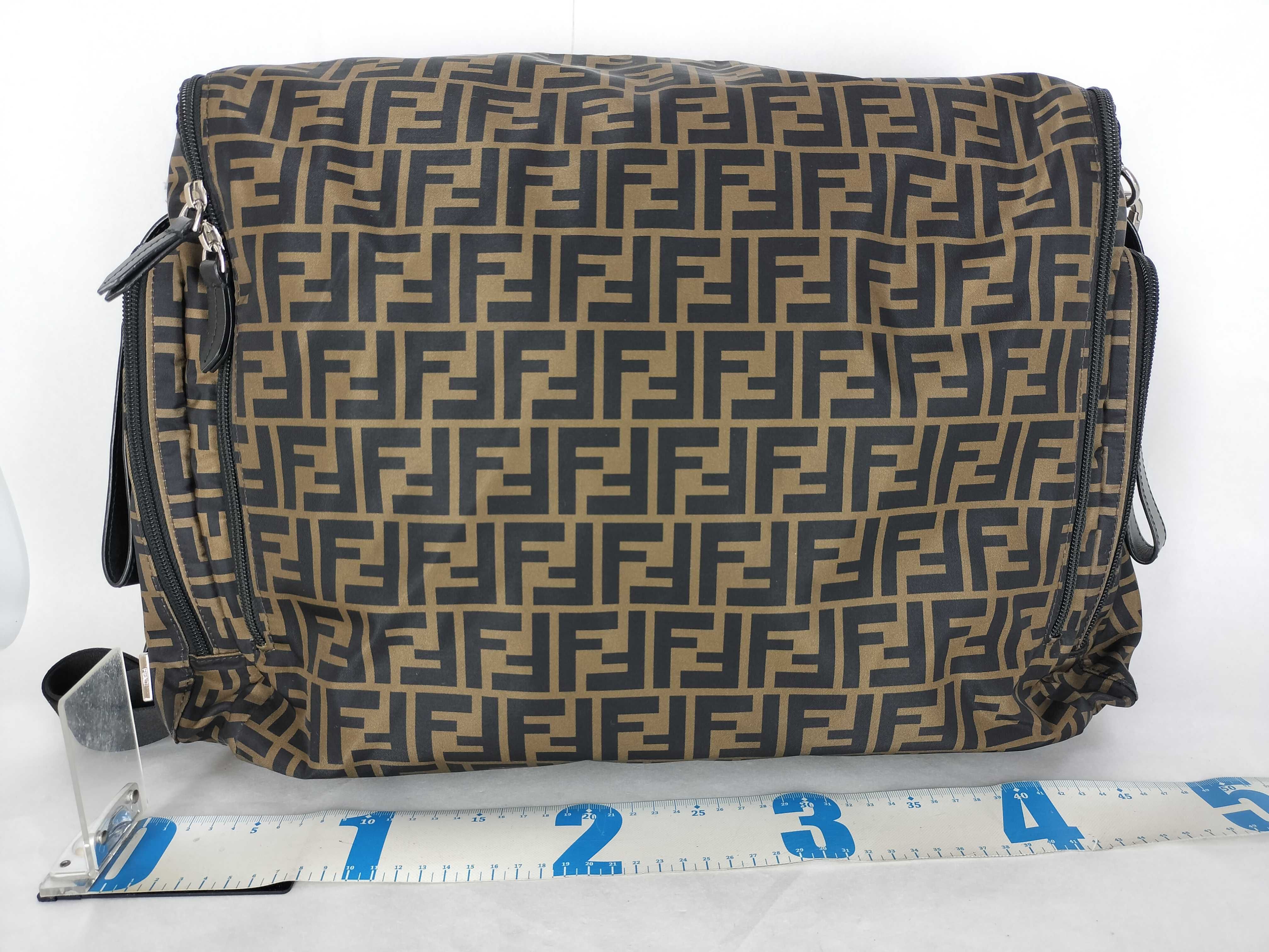 Zucca Pattern DU- Zucca Nylon 2-Way Shoulder Bag Brown 7VB01 Shoulder Bag — view 2