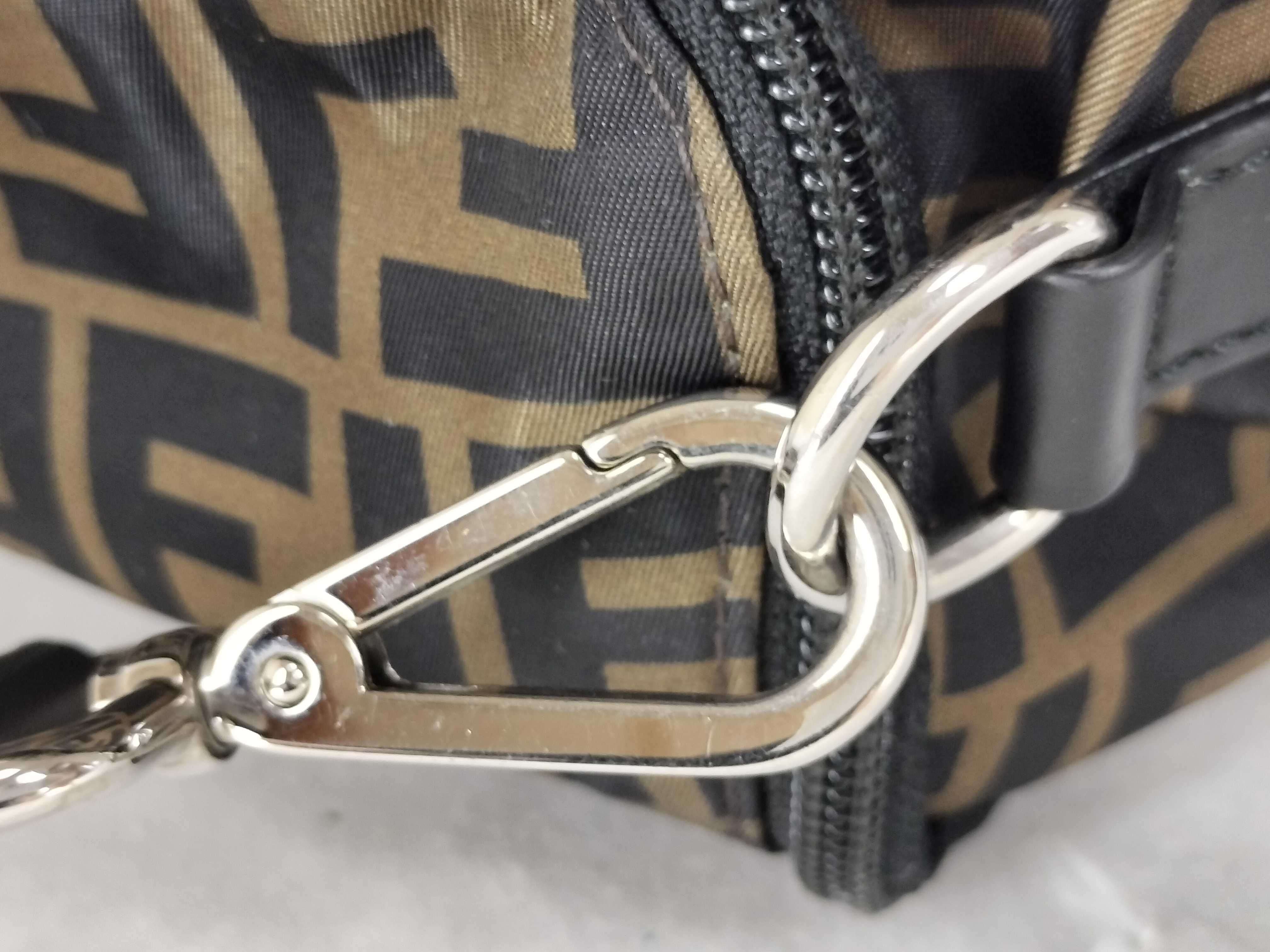 Zucca Pattern DU- Zucca Nylon 2-Way Shoulder Bag Brown 7VB01 Shoulder Bag — view 5