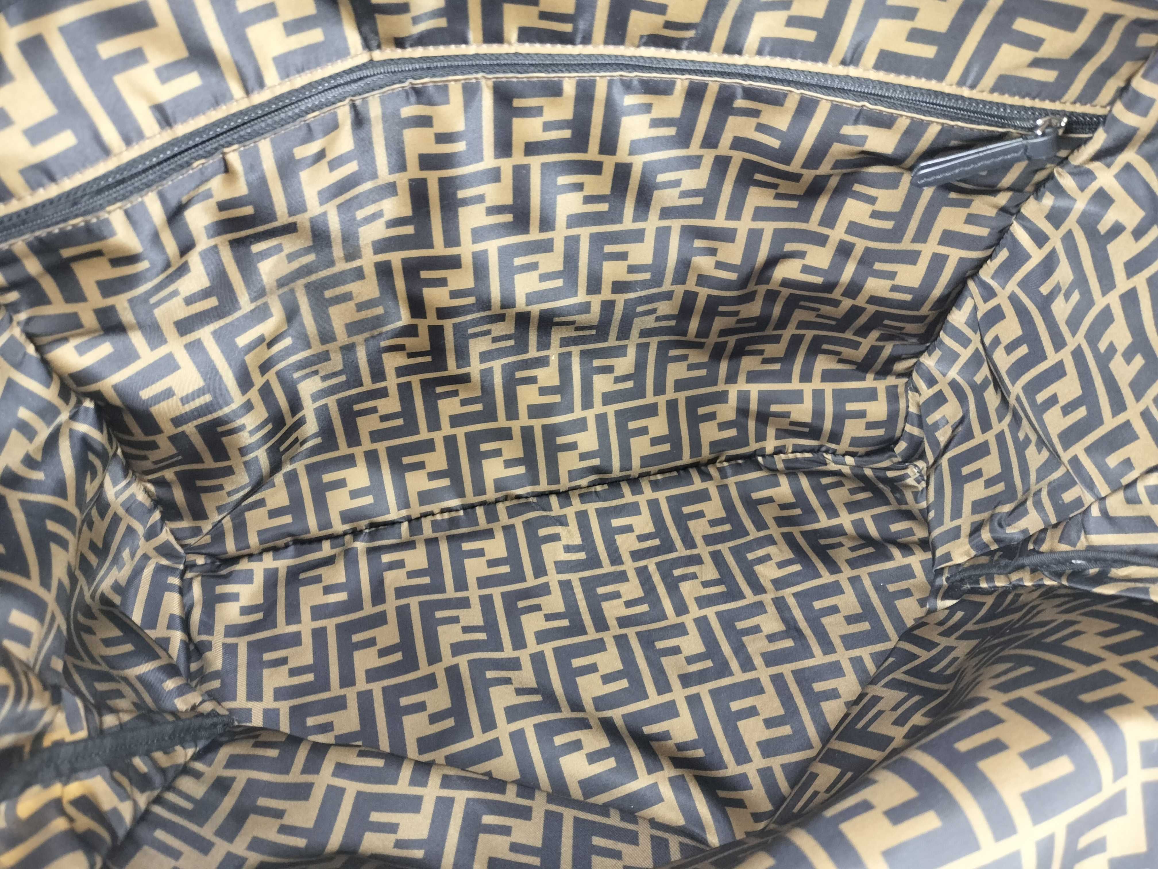 Zucca Pattern DU- Zucca Nylon 2-Way Shoulder Bag Brown 7VB01 Shoulder Bag — view 10