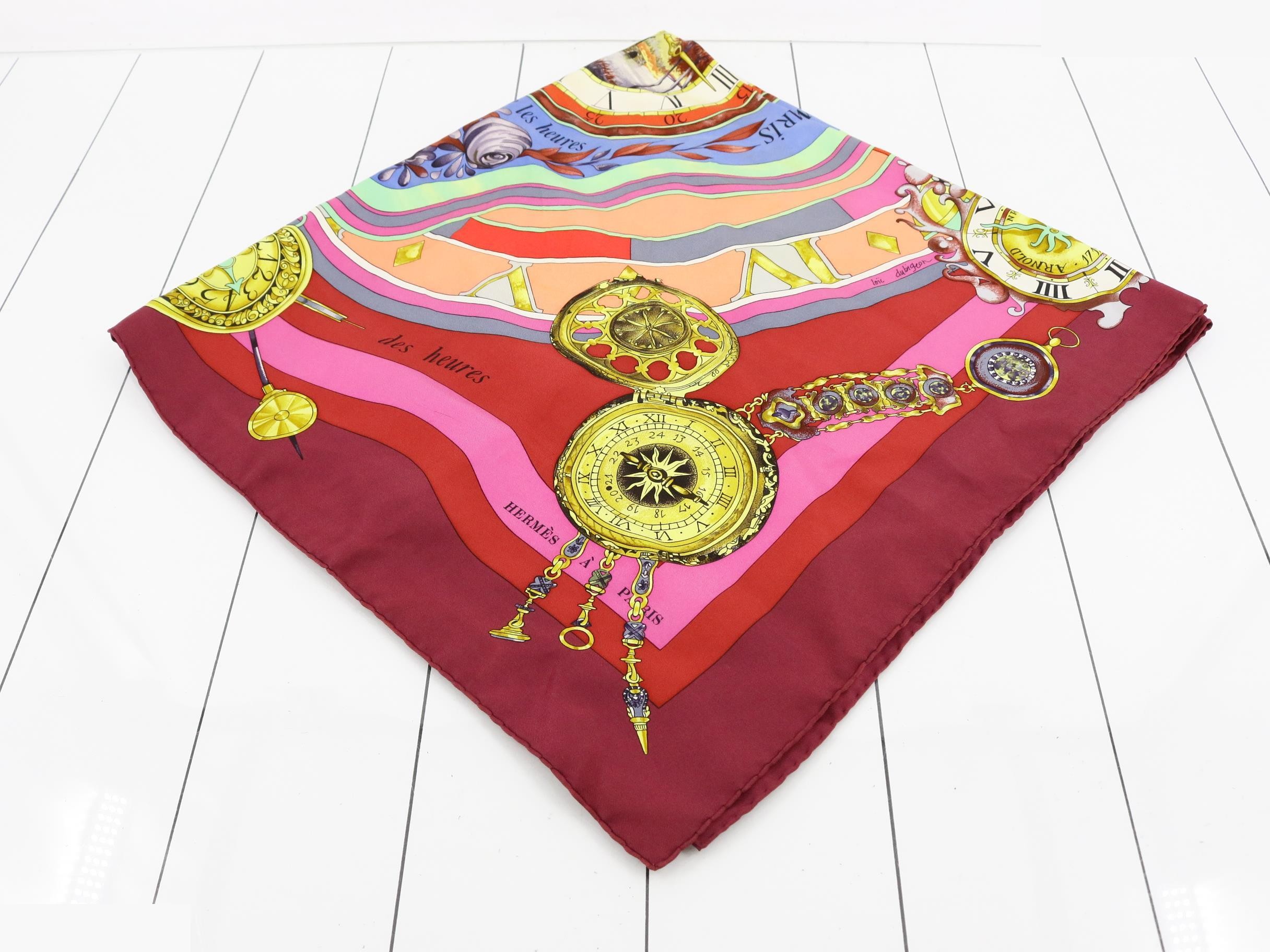 Carré 90 - Time Spent Among Flowers - Silk Scarf