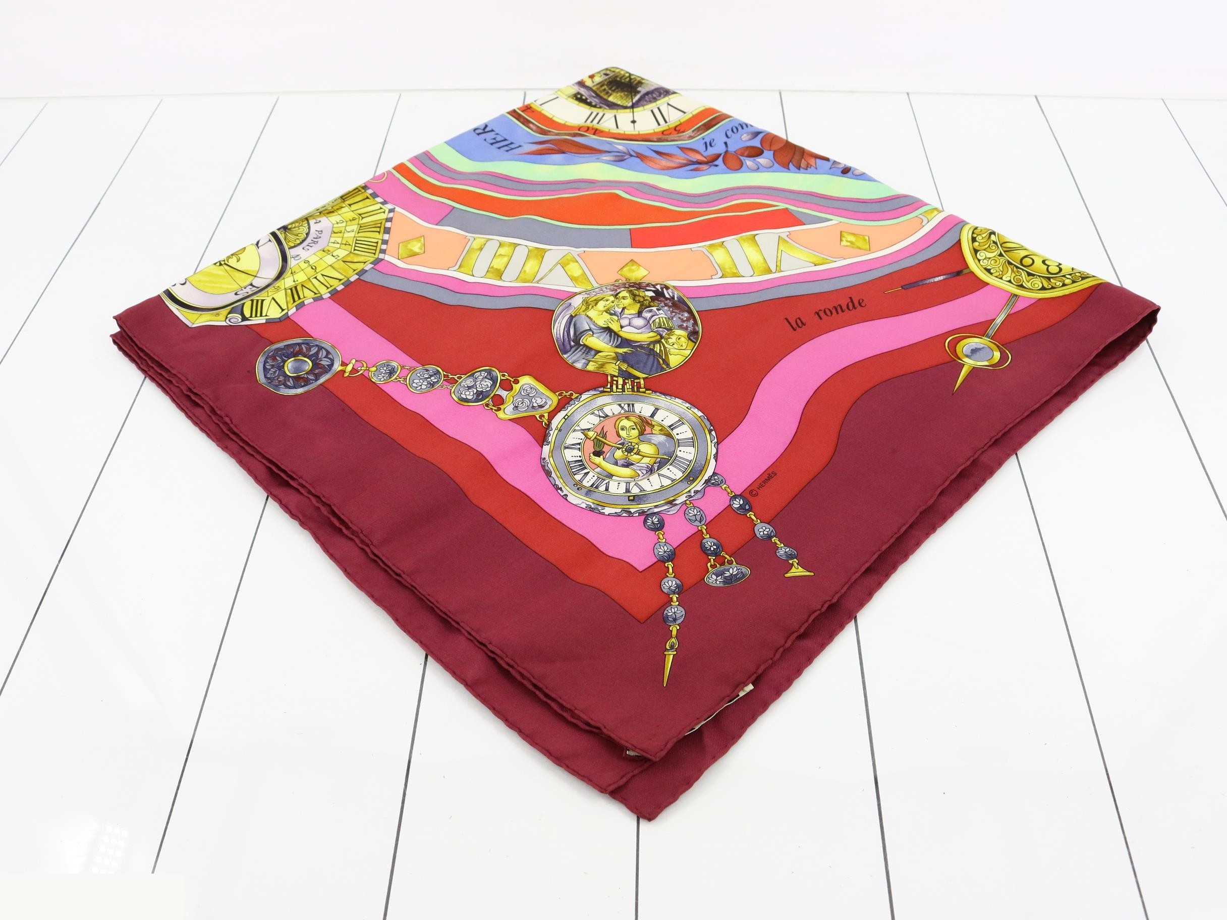 Carré 90 - Time Spent Among Flowers - Silk Scarf — view 2