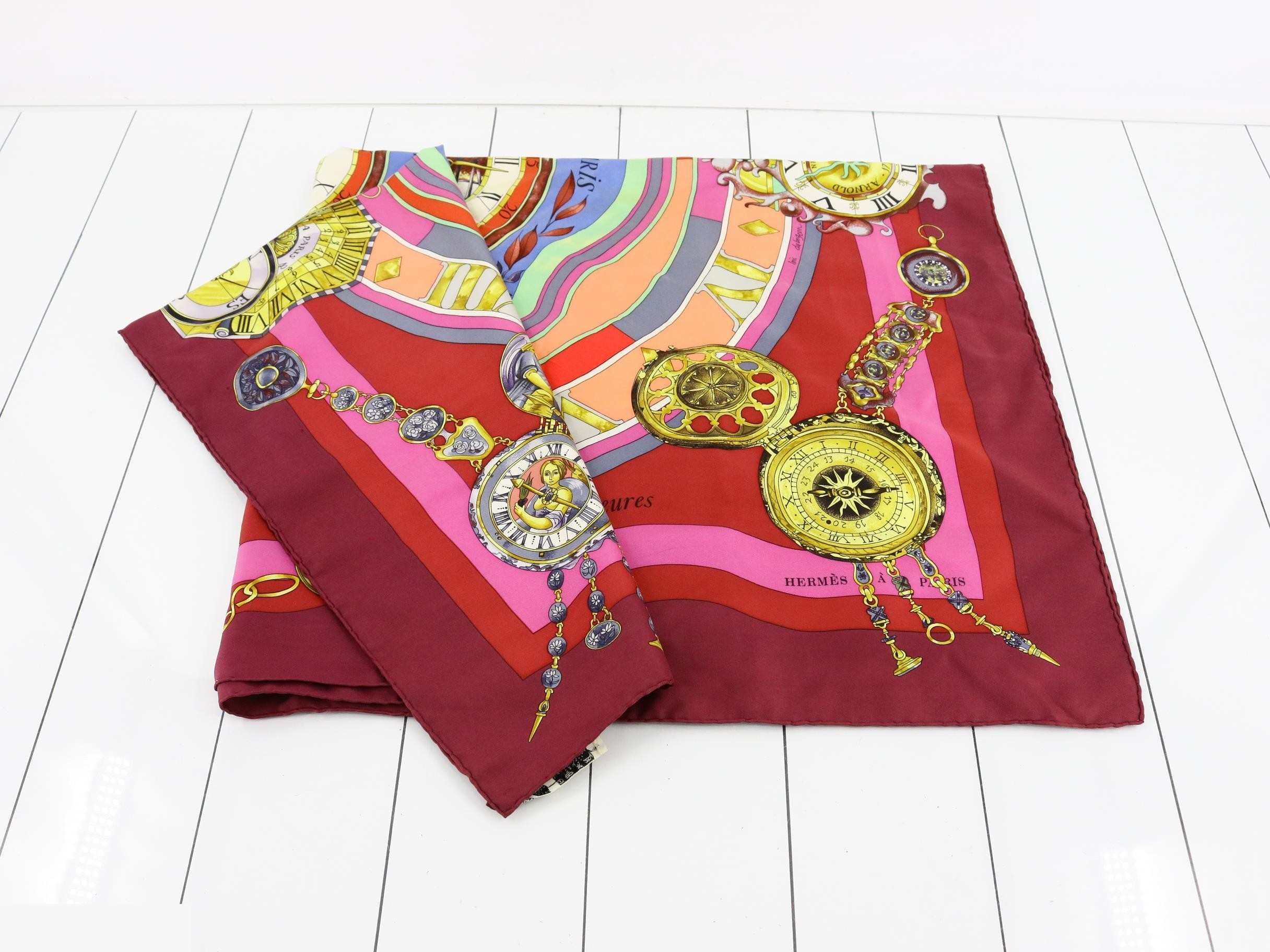 Carré 90 - Time Spent Among Flowers - Silk Scarf — view 3