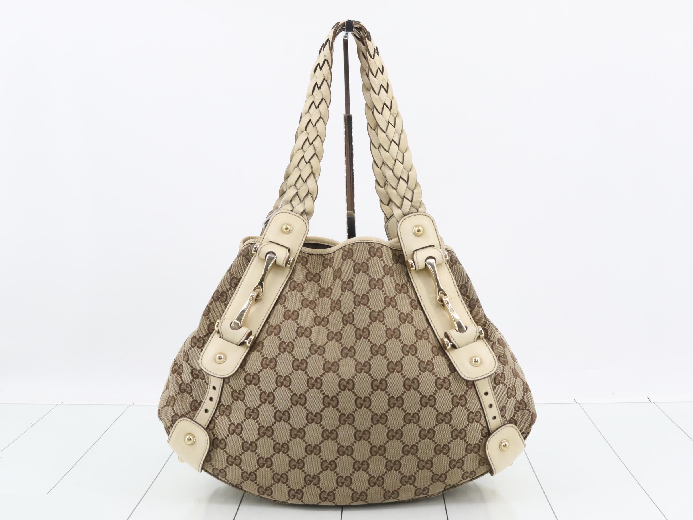 GG Canvas Horsebit Shoulder Bag