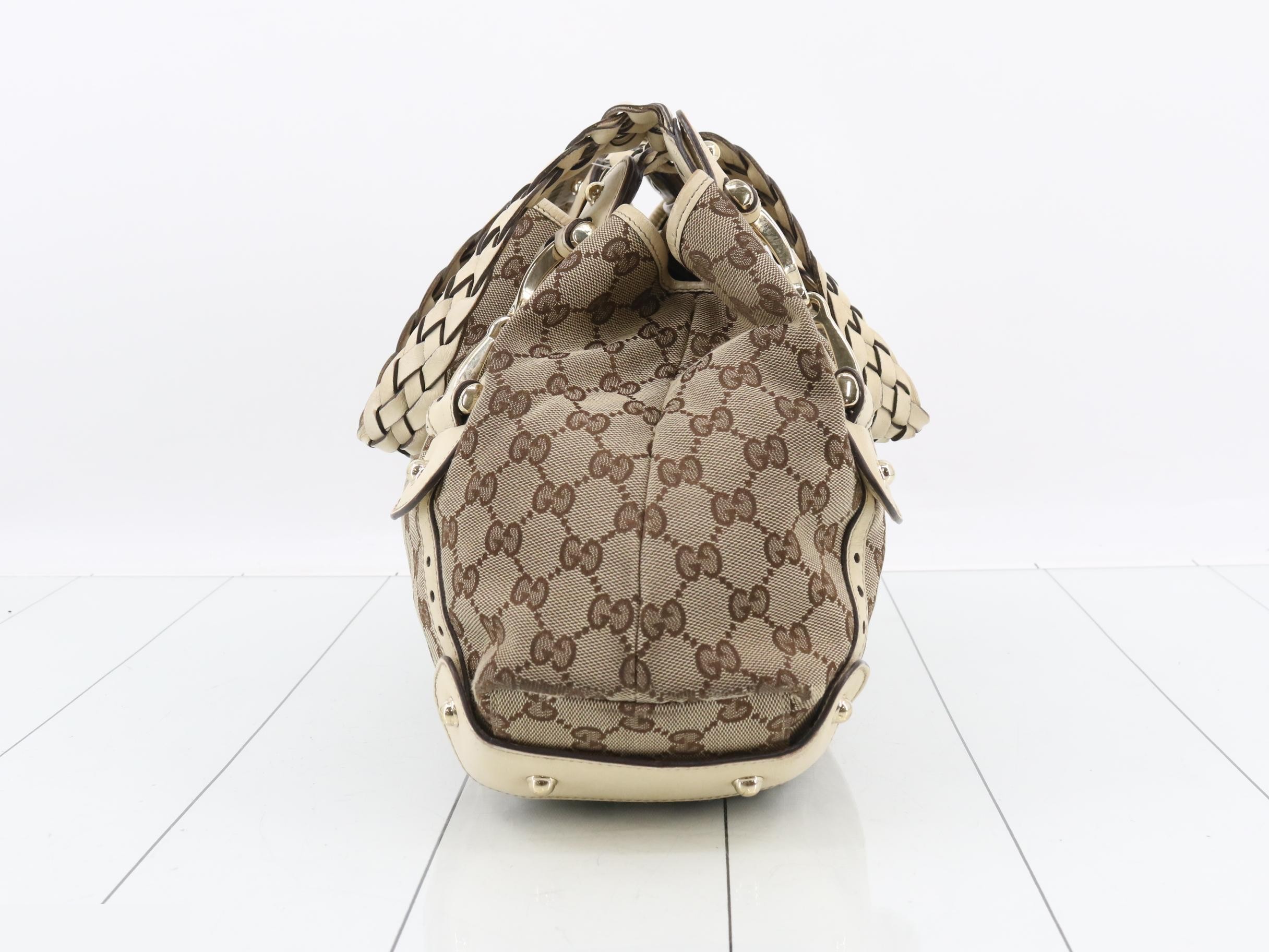 GG Canvas Horsebit Shoulder Bag — view 3