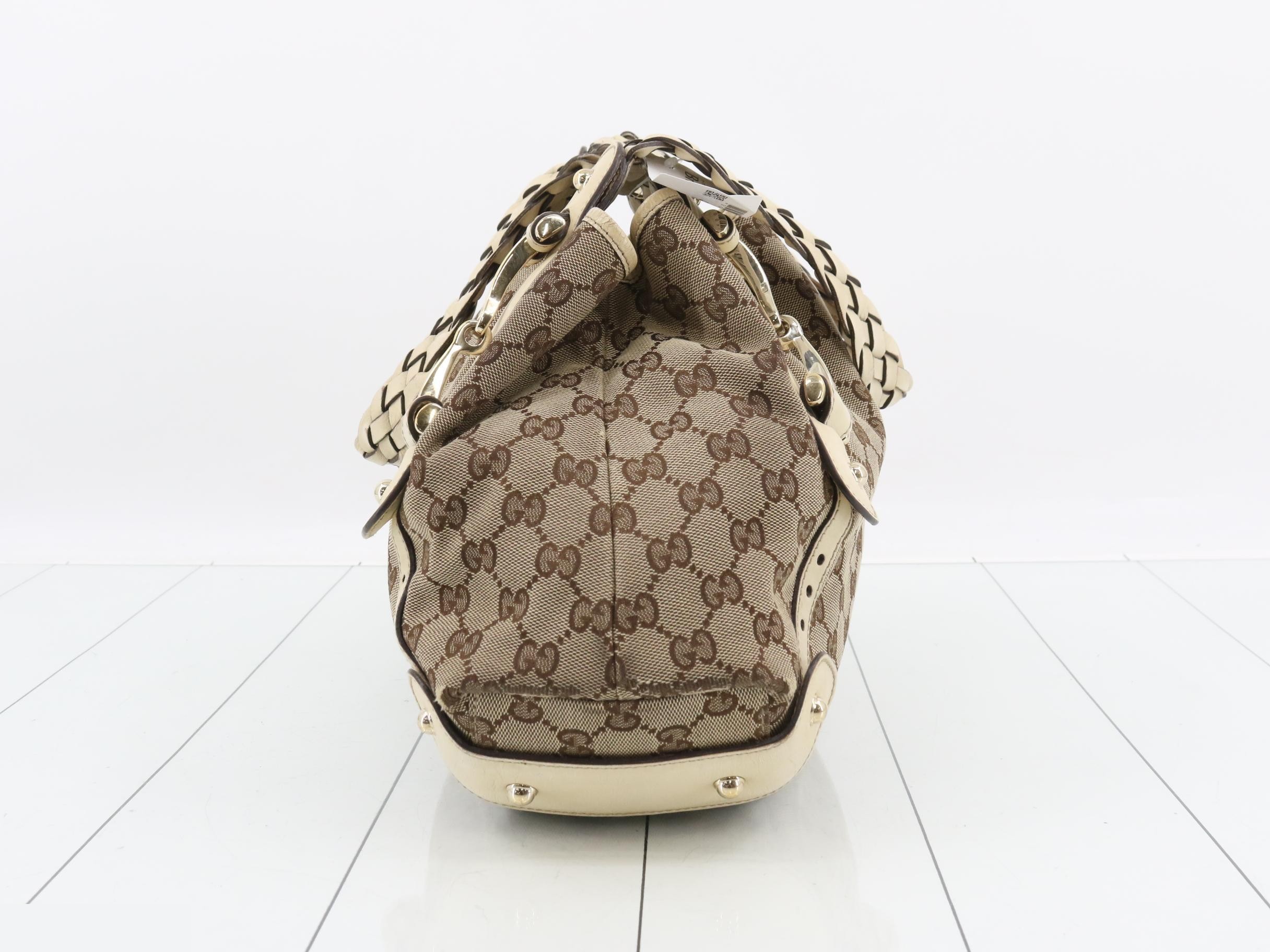 GG Canvas Horsebit Shoulder Bag — view 4