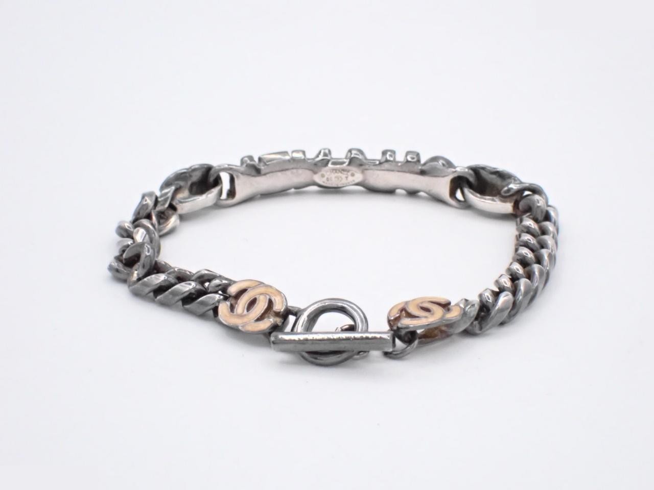 logo chain bracelet, size 11T, with box. — view 2