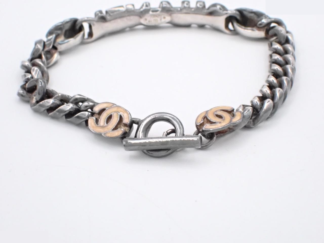 logo chain bracelet, size 11T, with box. — view 3
