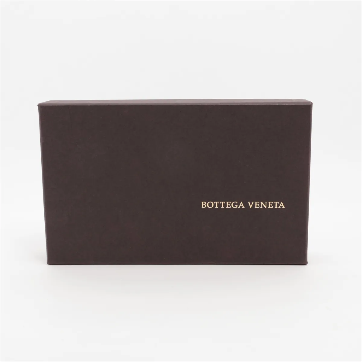 Intrecciato Leather Long Wallet, Navy — view 8