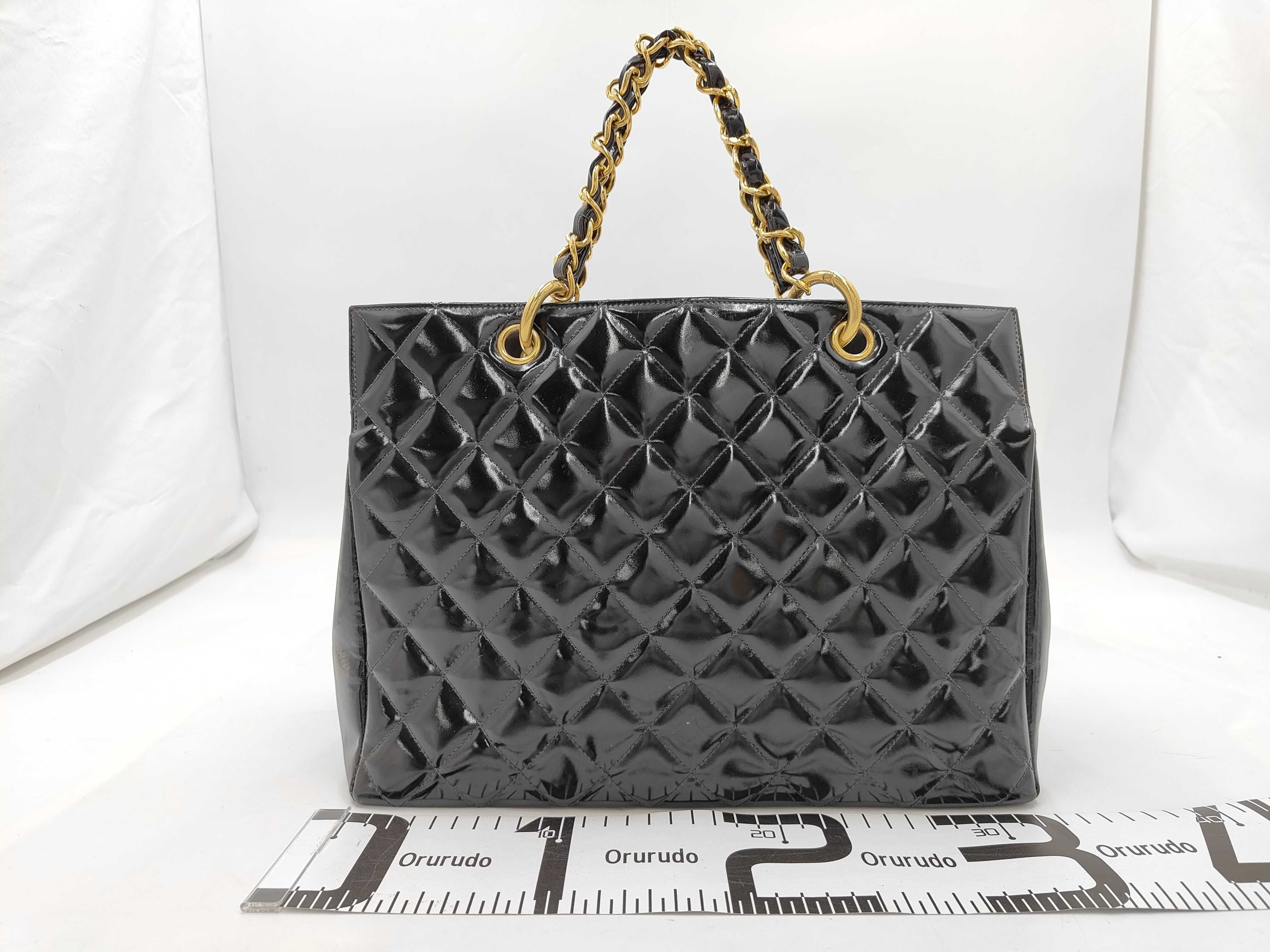 Matelassé Enamel Chain Tote Bag — view 2