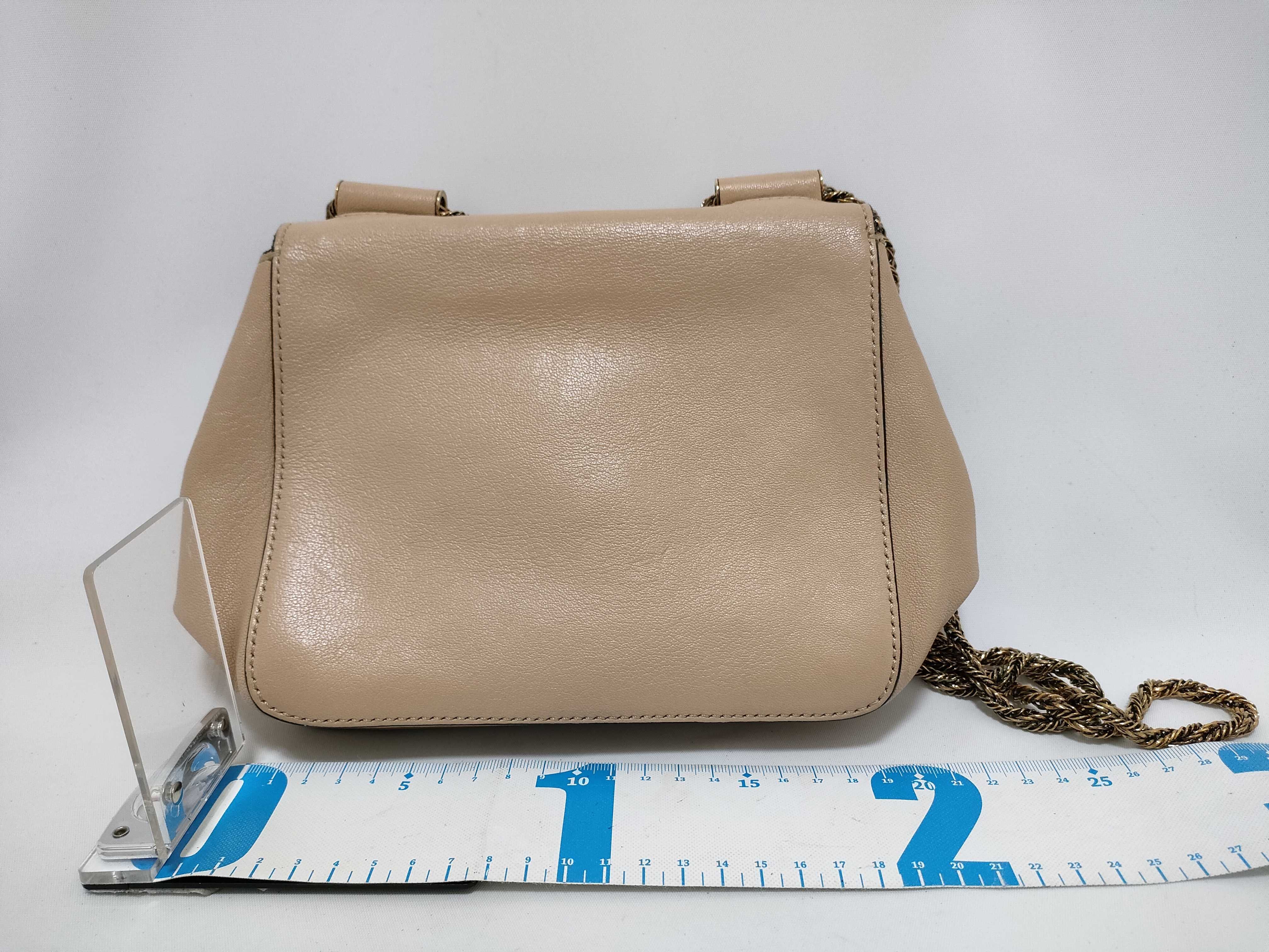 Elsie Chain Shoulder Bag, Beige — view 2
