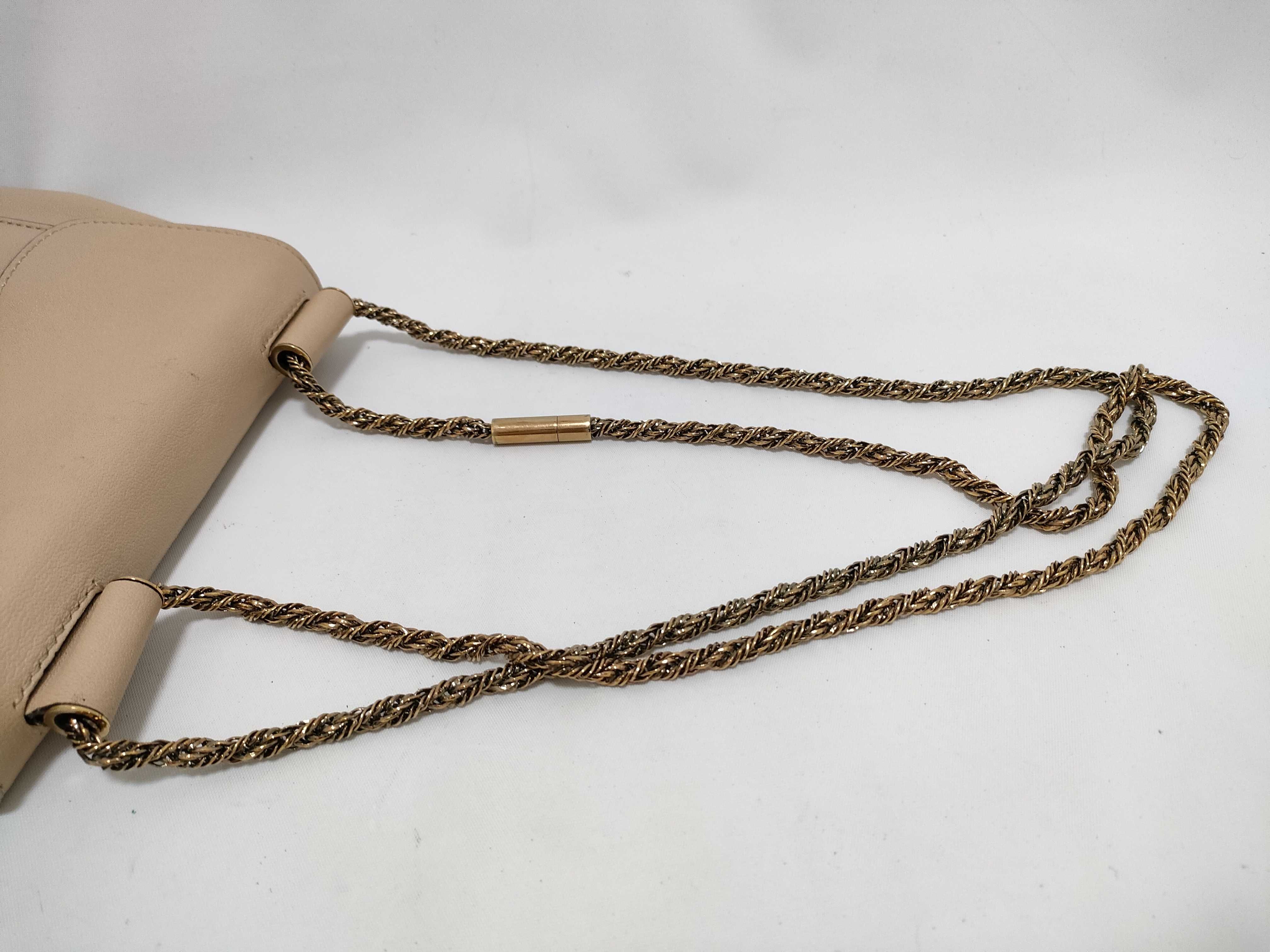 Elsie Chain Shoulder Bag, Beige — view 3