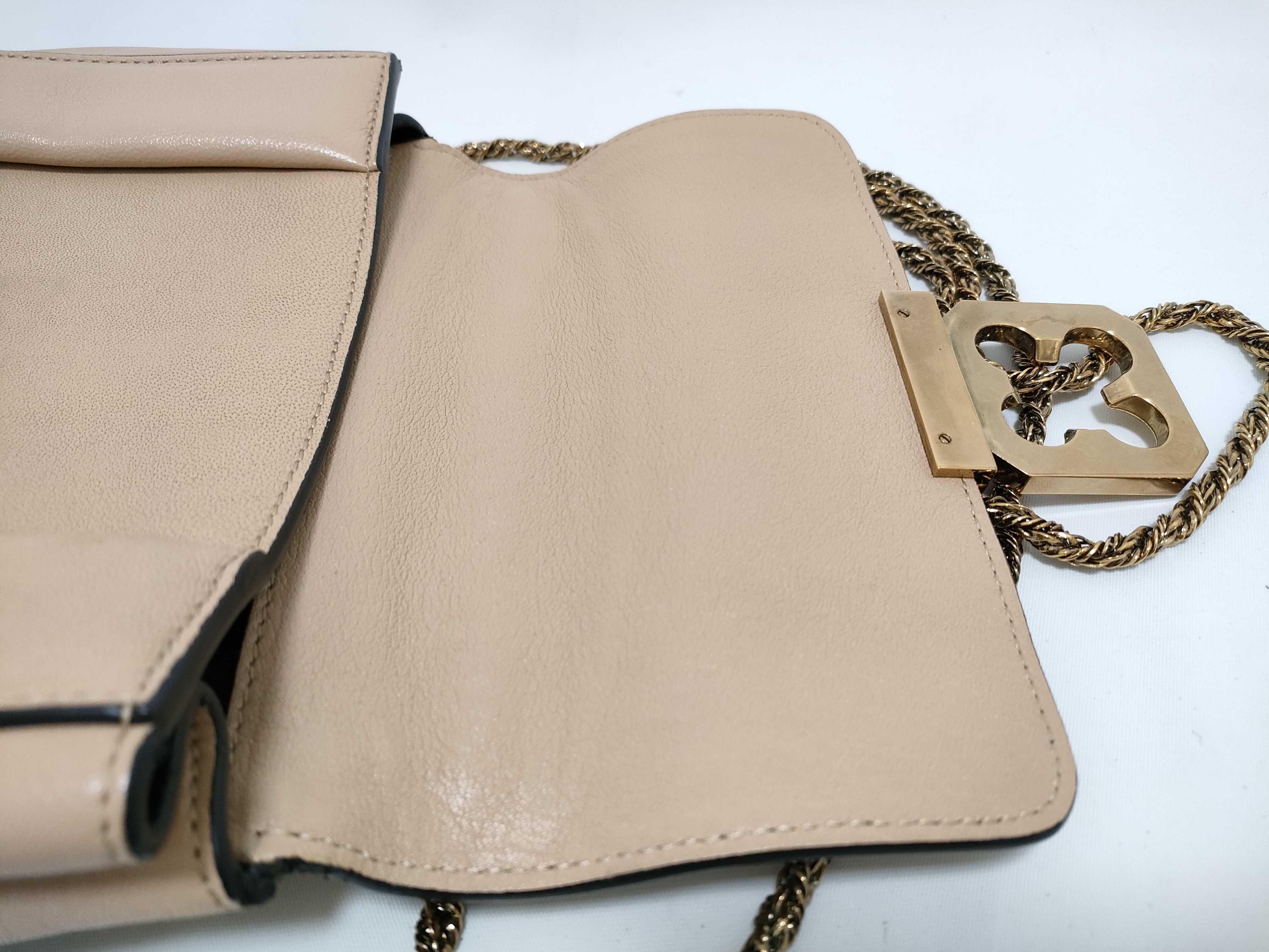 Elsie Chain Shoulder Bag, Beige — view 8