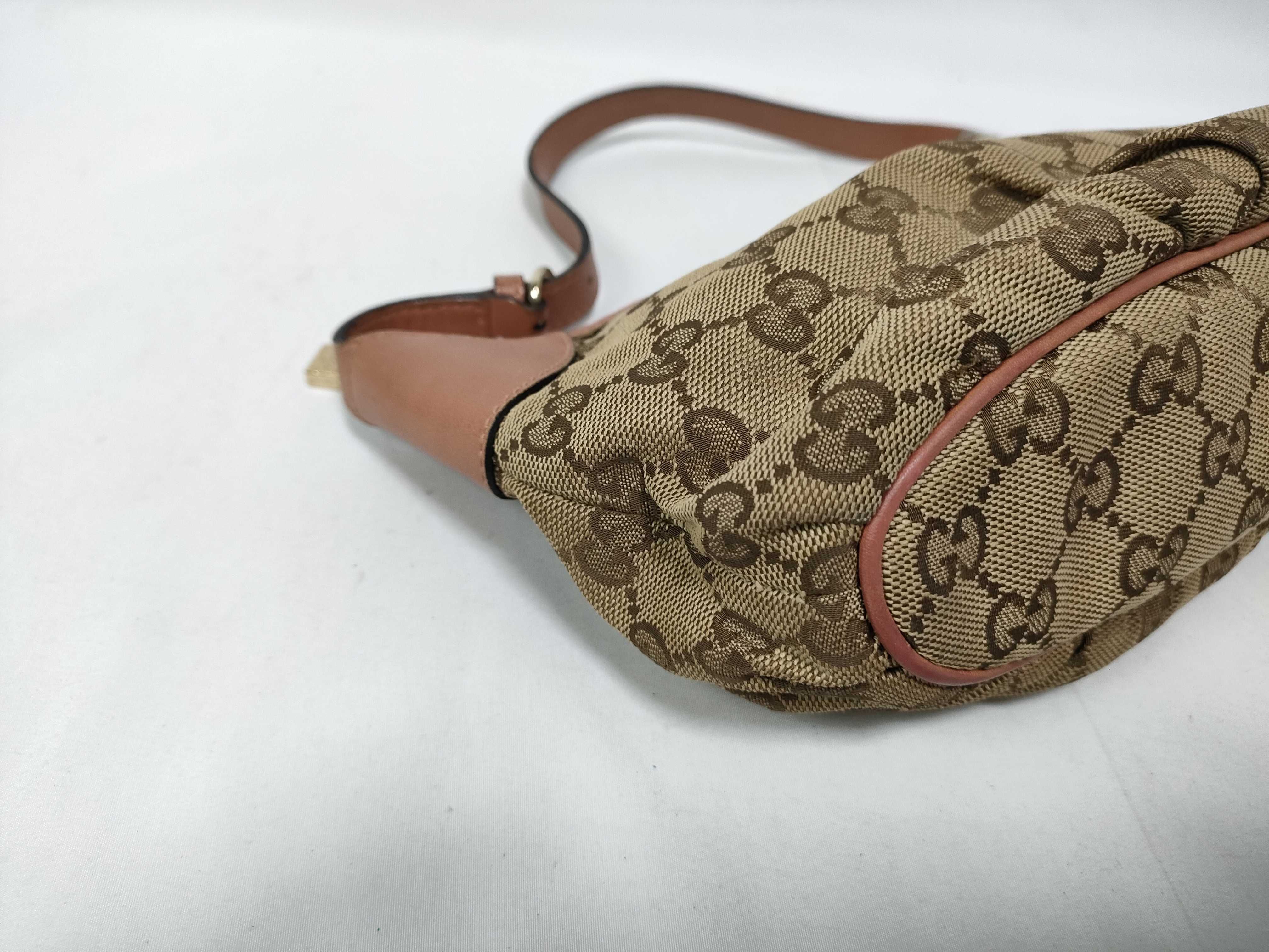 Vintage Orange Canvas GG Supreme Lunchbox Underarm Bag Handbag — view 5