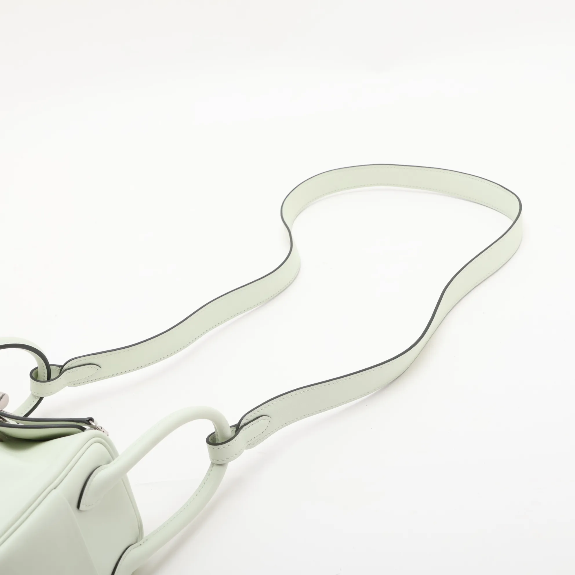 [Individually packaged] Hermes Lindy Mini 20, Veau Swift, Vert Fizz, Silver Hardware, B: 2023 — view 5