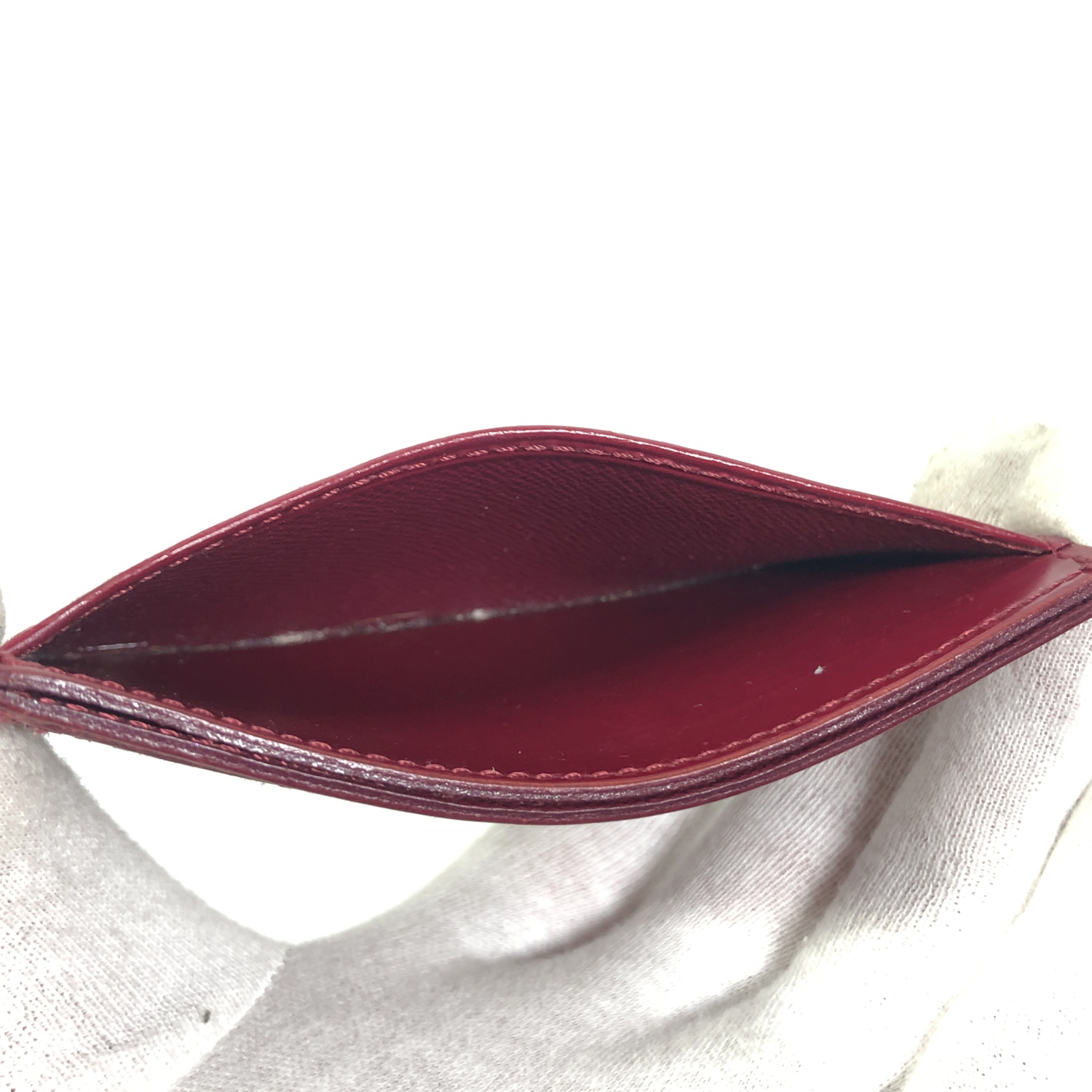 Portecartes Simple Epi Card Case M60327 Fuchsia CA3175 Business Card Holder Pass Case Card Case Leather Made in Spain Card Case — view 11