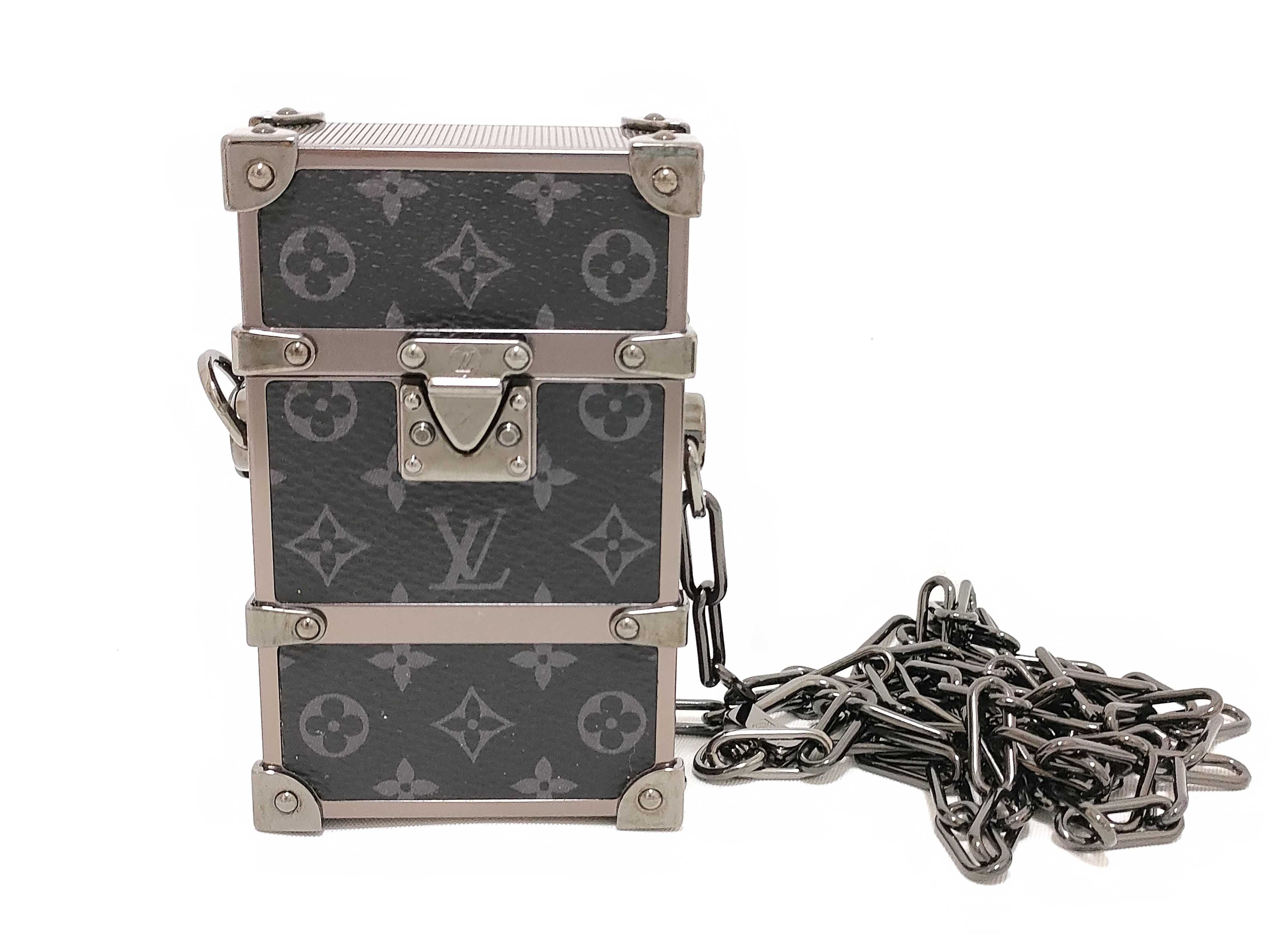 Monogram Vuitton Trunk Box Chain Shoulder Bag