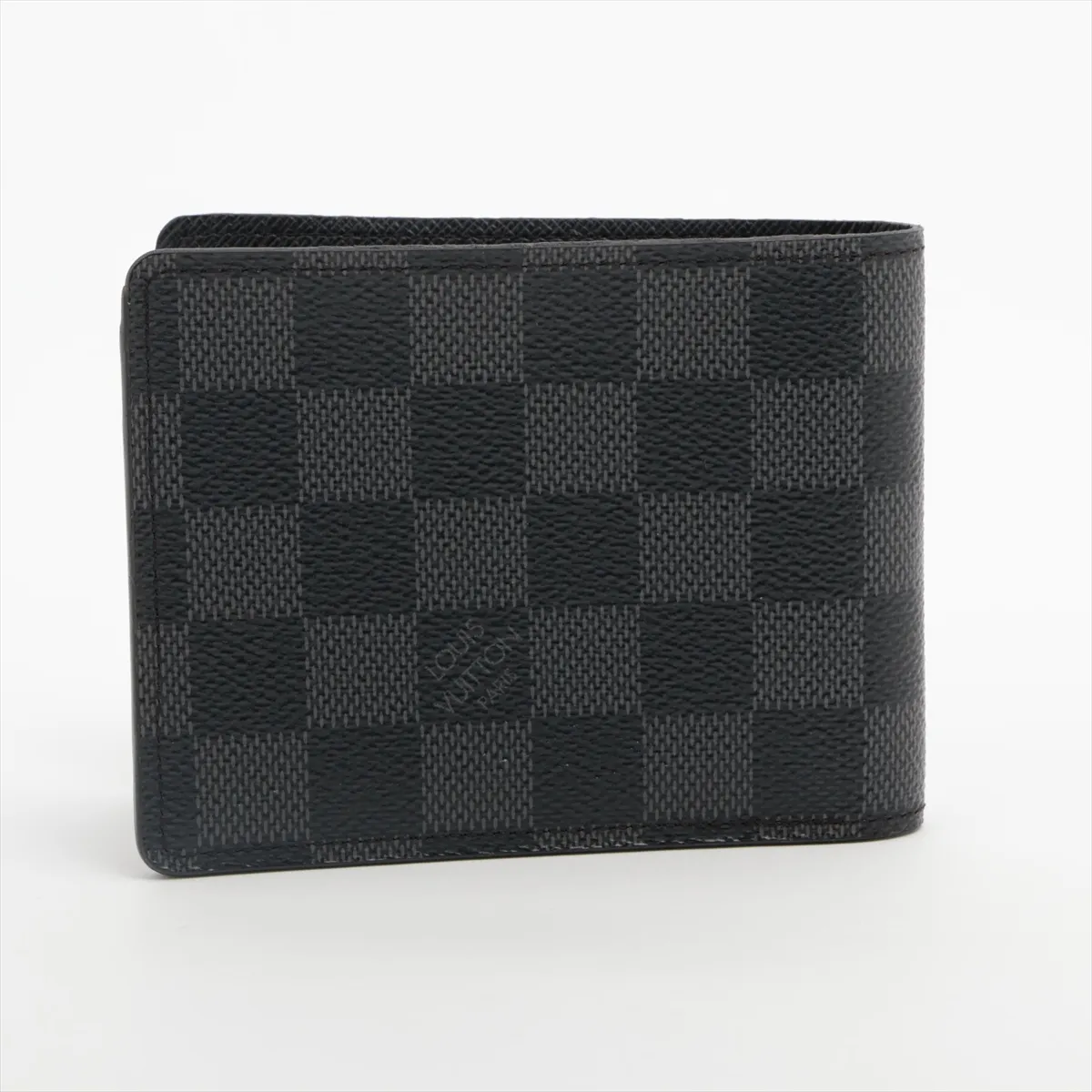 Damier Graphite Portefeuille Multiple N62663 SP1108 Black Compact Wallet with Initials — view 2