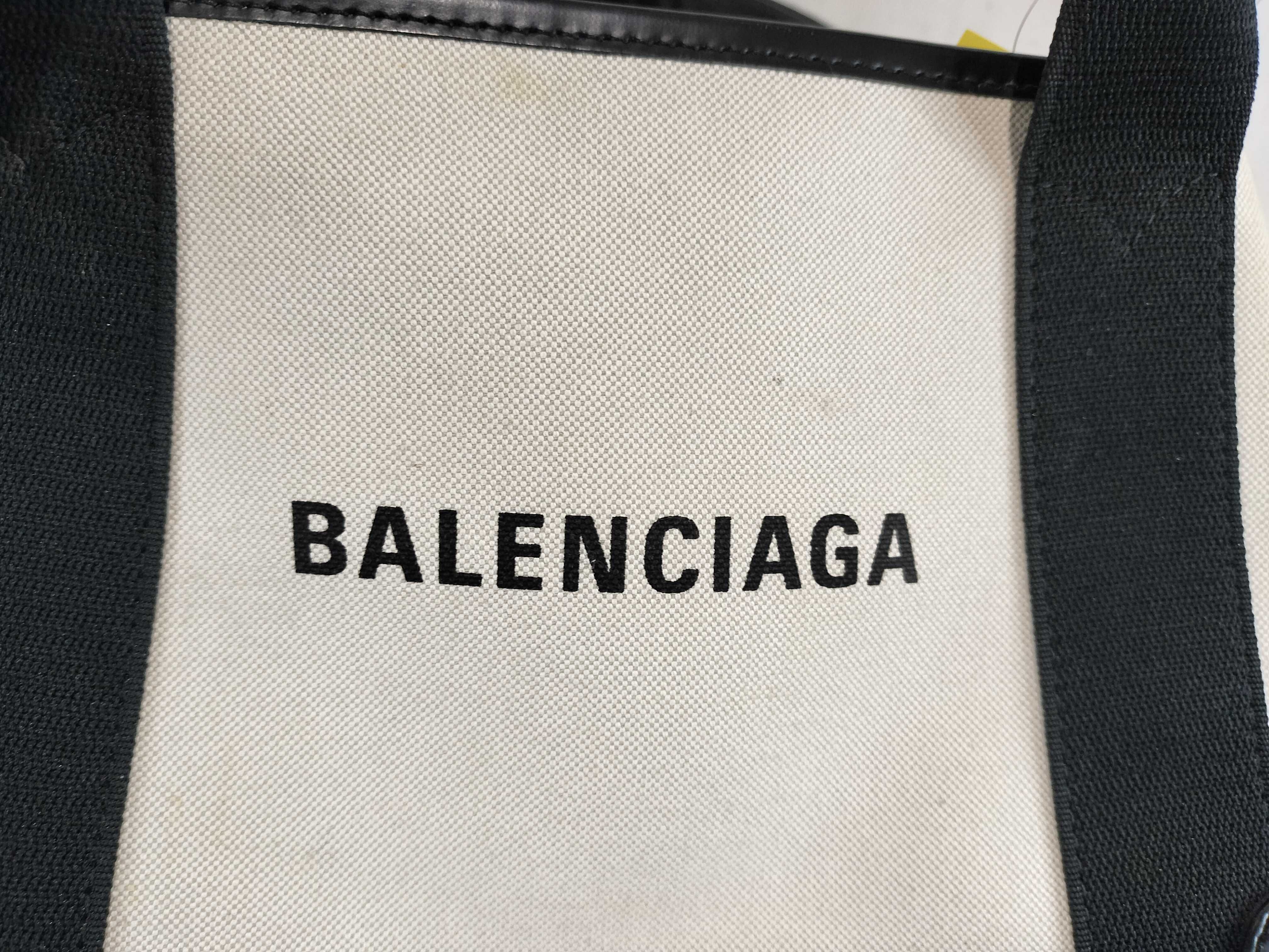 Navy Cabas XS White x Black Handbag — view 8