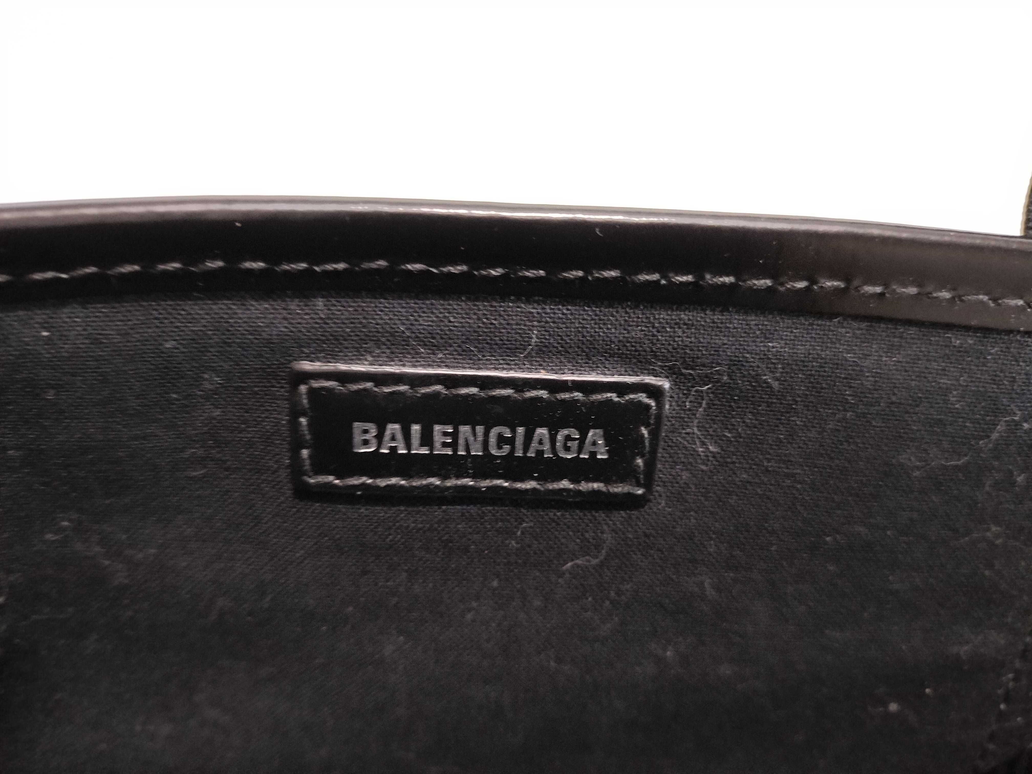 Navy Cabas XS White x Black Handbag — view 10