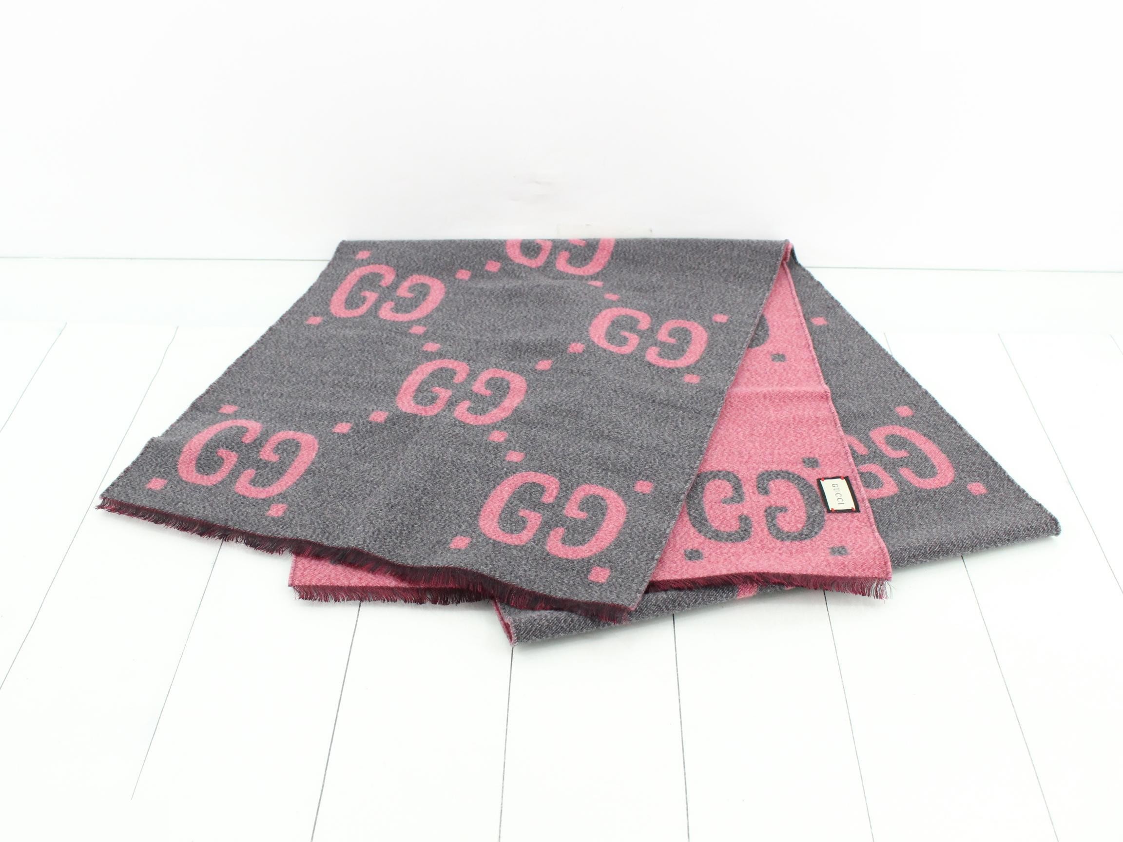 New tag Gucci GG Jacquard Jumbo GG Scarf — view 2
