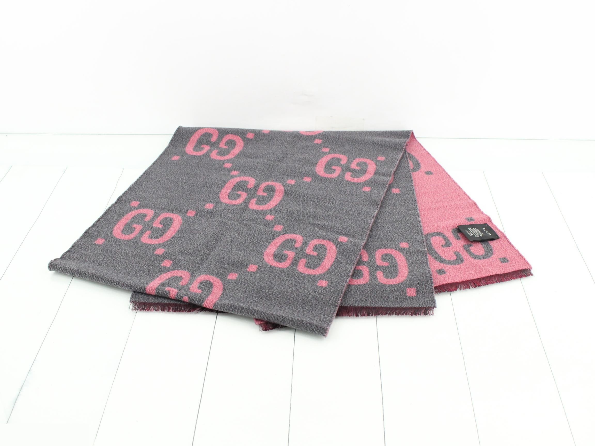 New tag Gucci GG Jacquard Jumbo GG Scarf — view 3