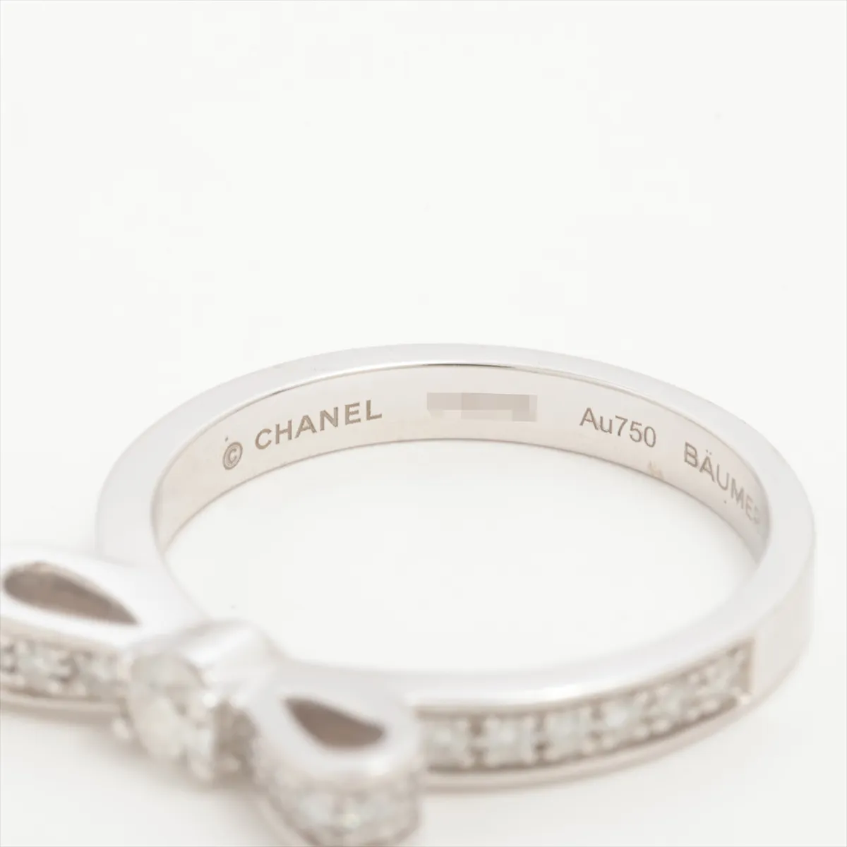 Ruban de Chanel Ribbon Diamond Ring, 750 (WG), 2.9g, Size 47, V40785 J3412 — view 3