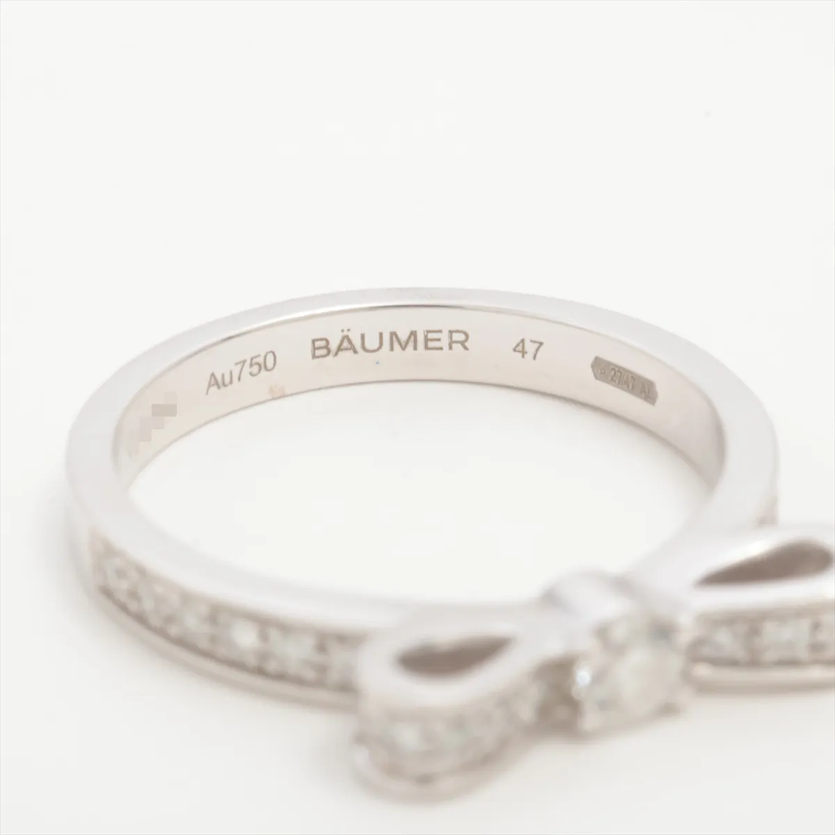Ruban de Chanel Ribbon Diamond Ring, 750 (WG), 2.9g, Size 47, V40785 J3412 — view 4