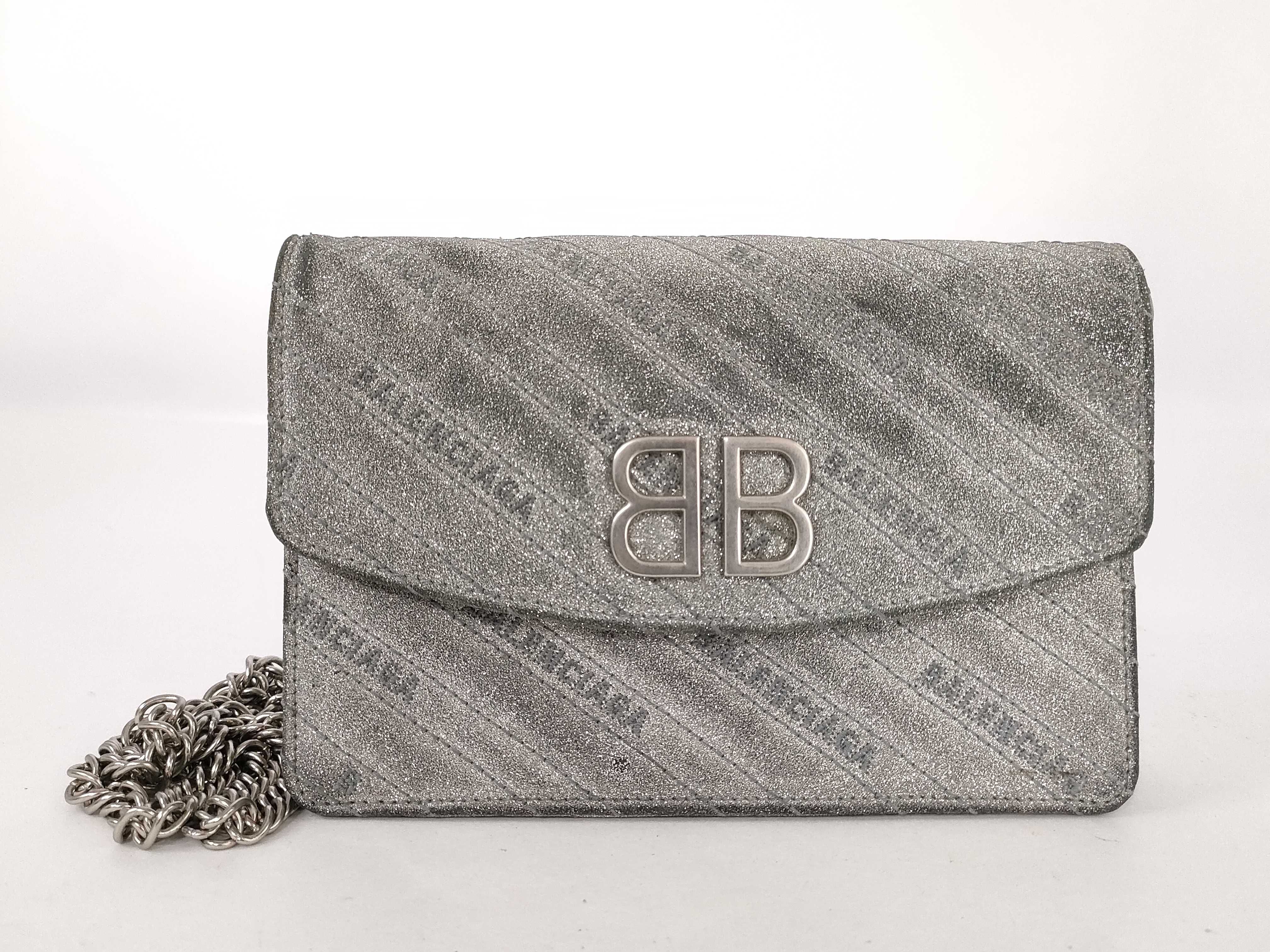 Chain Shoulder Bag, Silver Shoulder Bag