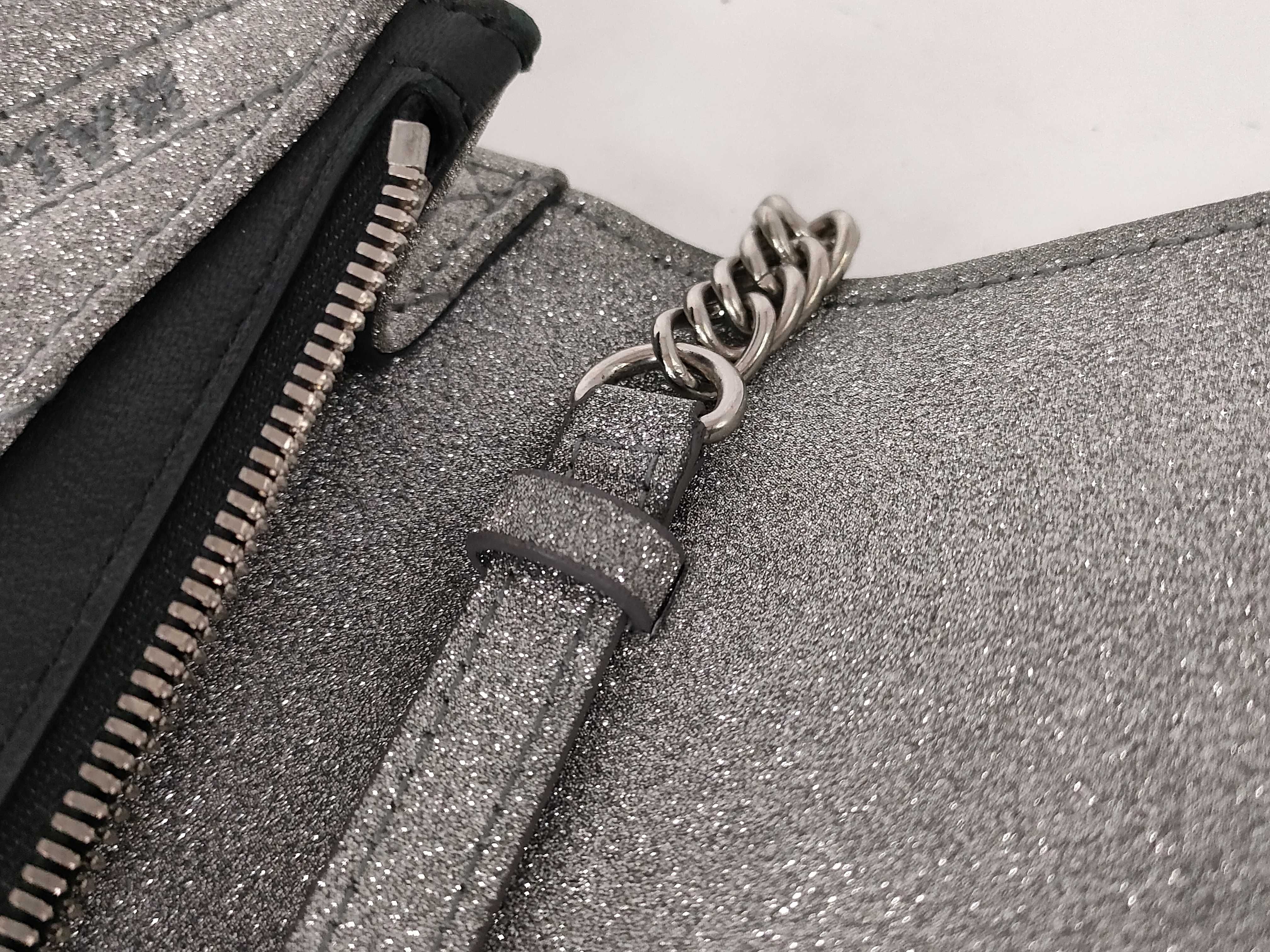 Chain Shoulder Bag, Silver Shoulder Bag — view 5