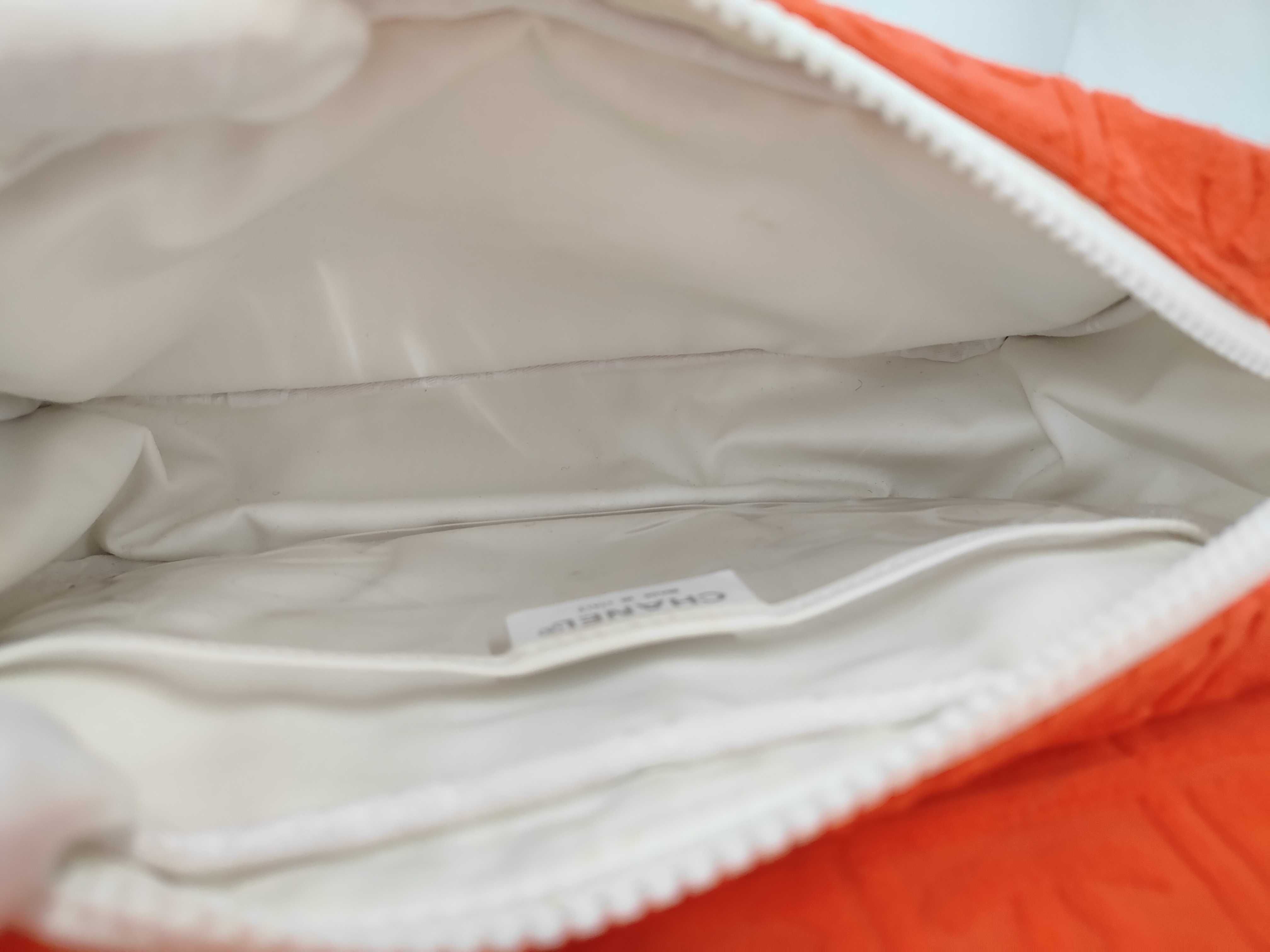 Shoulder Bag, Terry Cloth, Orange Shoulder Bag — view 8