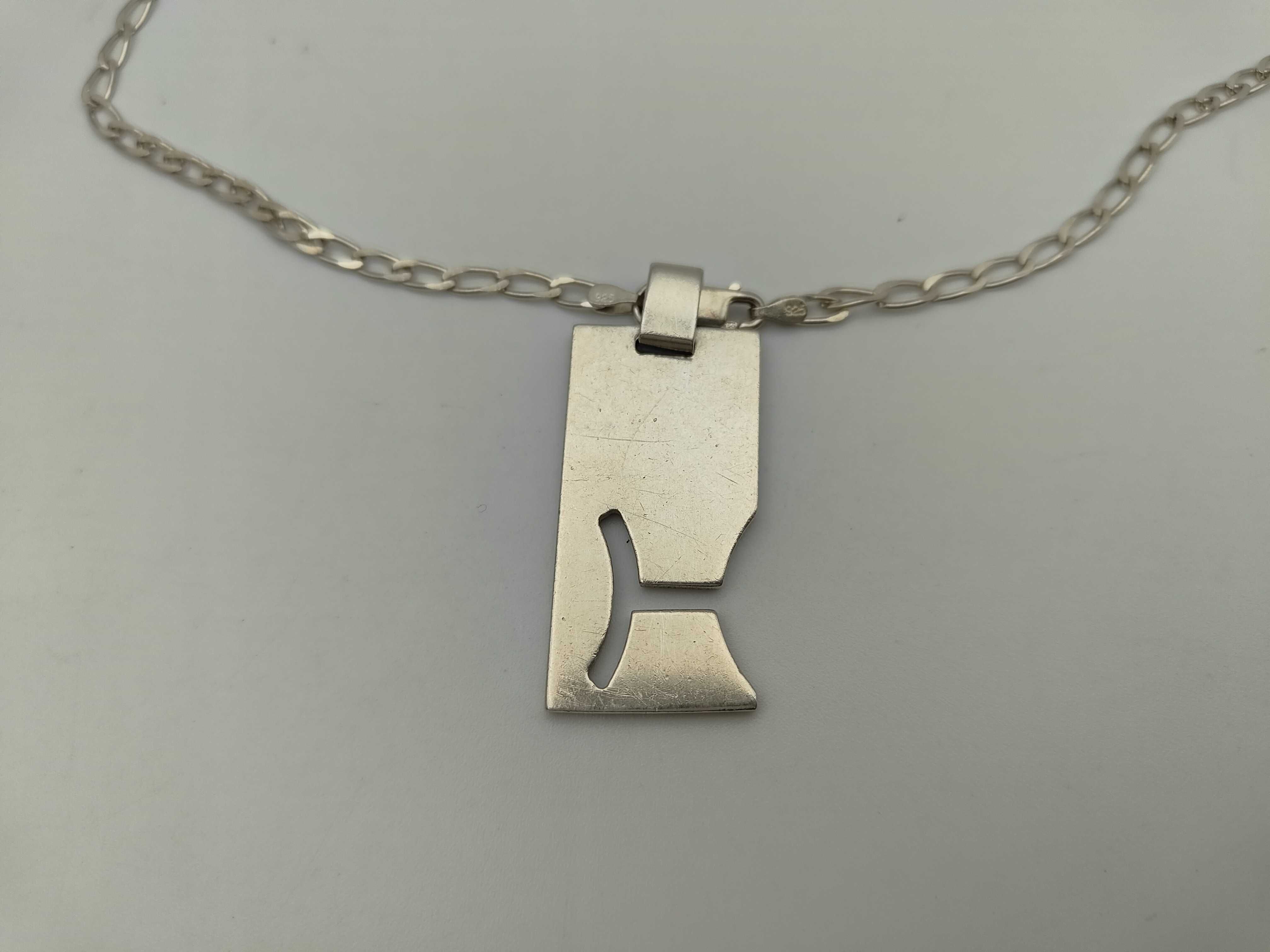 Pisces Plate Sterling Silver 925 Necklace — view 2