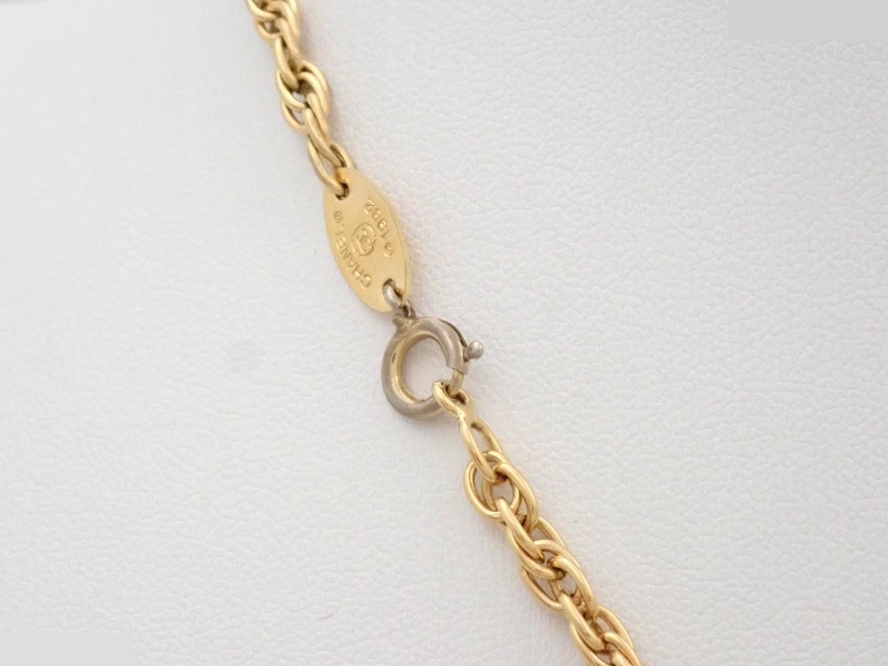 Coco Mark Heart Gold Necklace with Box and Chain (approx. 40cm) — view 2