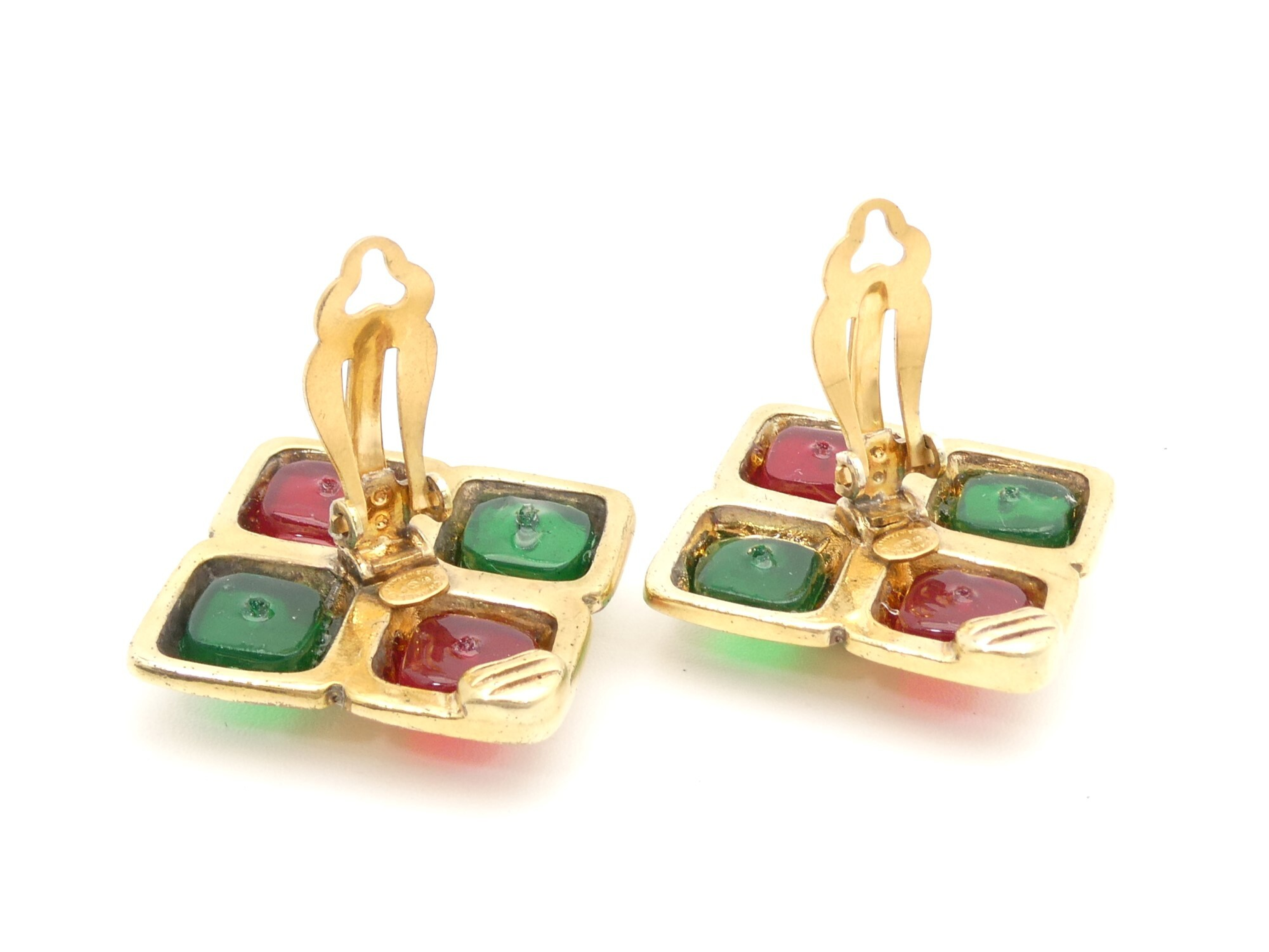 Coco Mark Gold Earrings — view 4