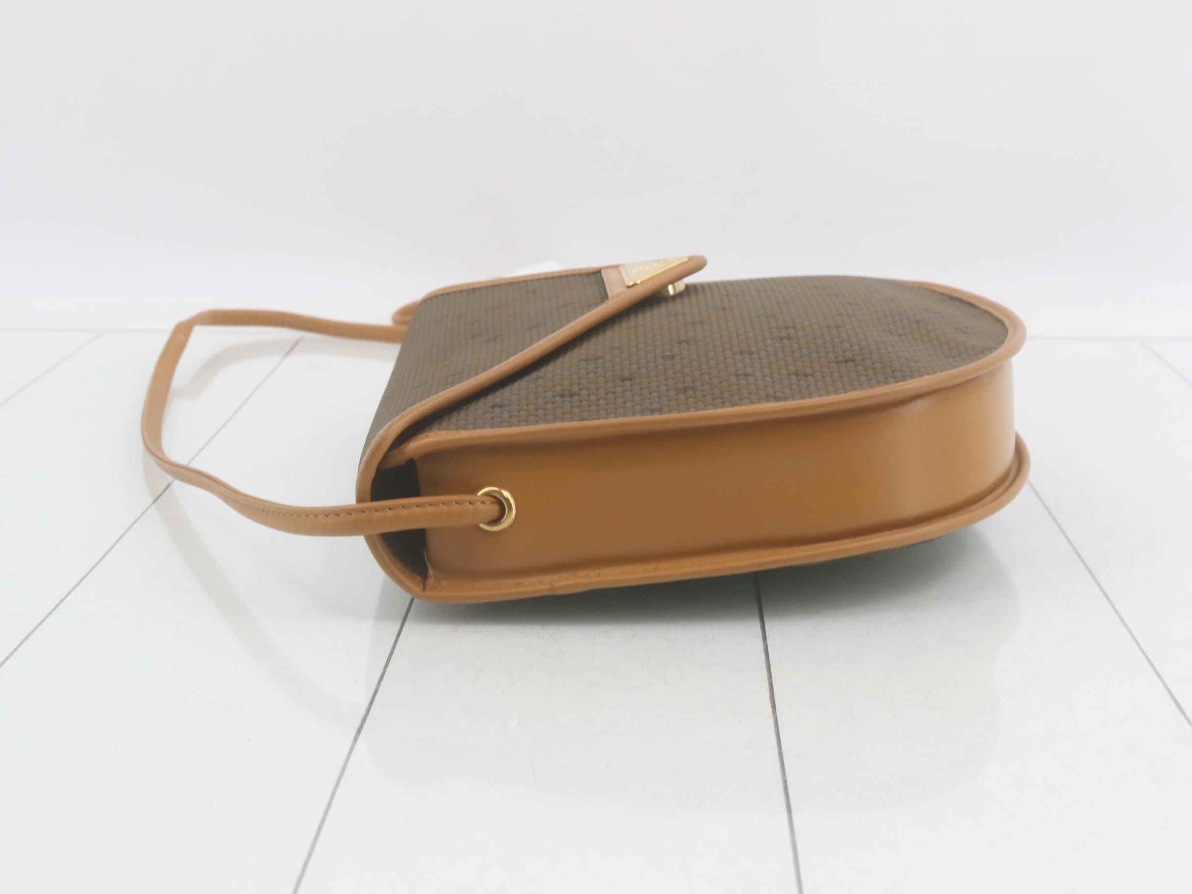 Shoulder bag, brown, PVC — view 4