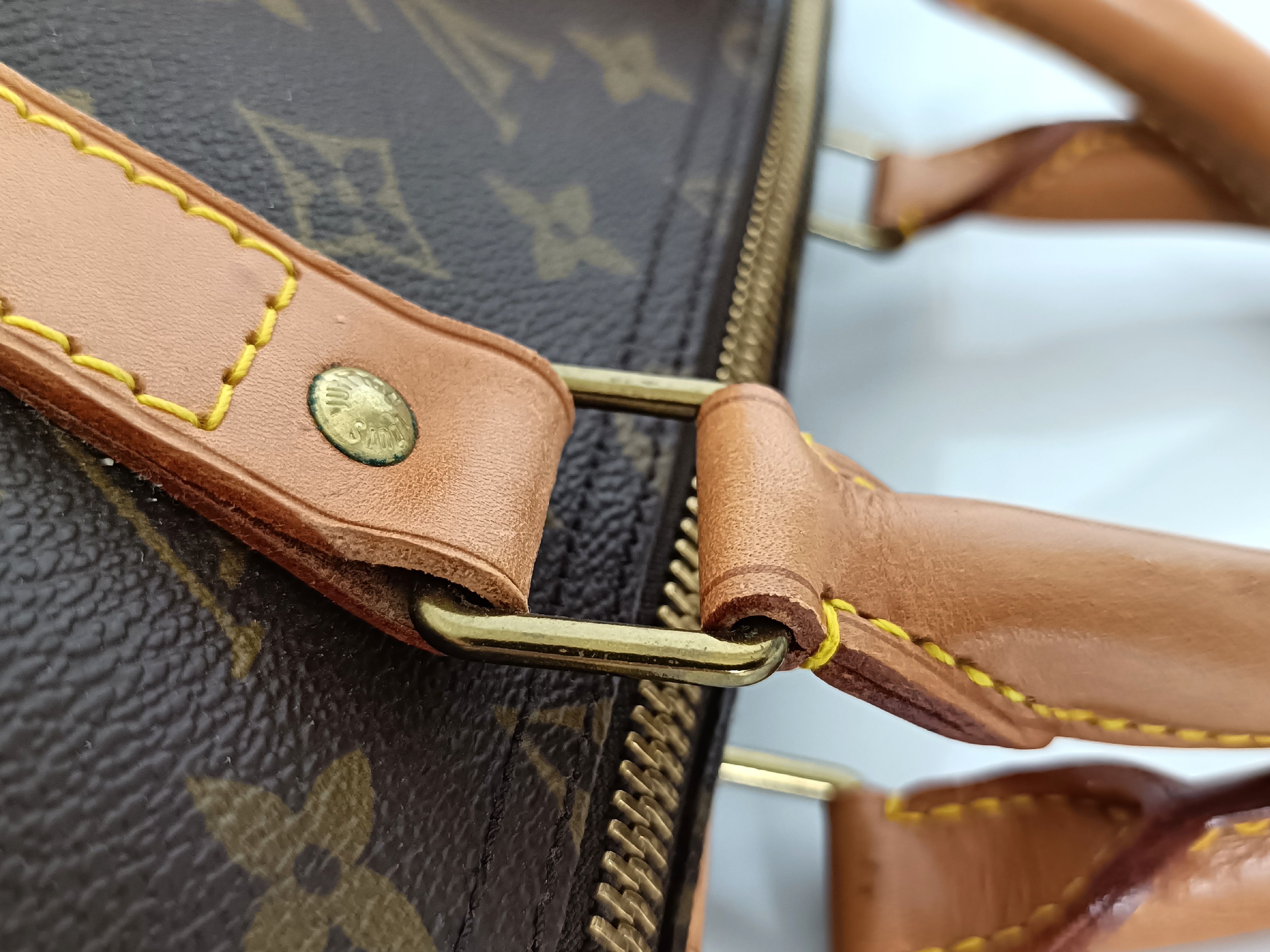 Monogram Keepall 55 M41424 MI993 Brown Boston Bag — view 5