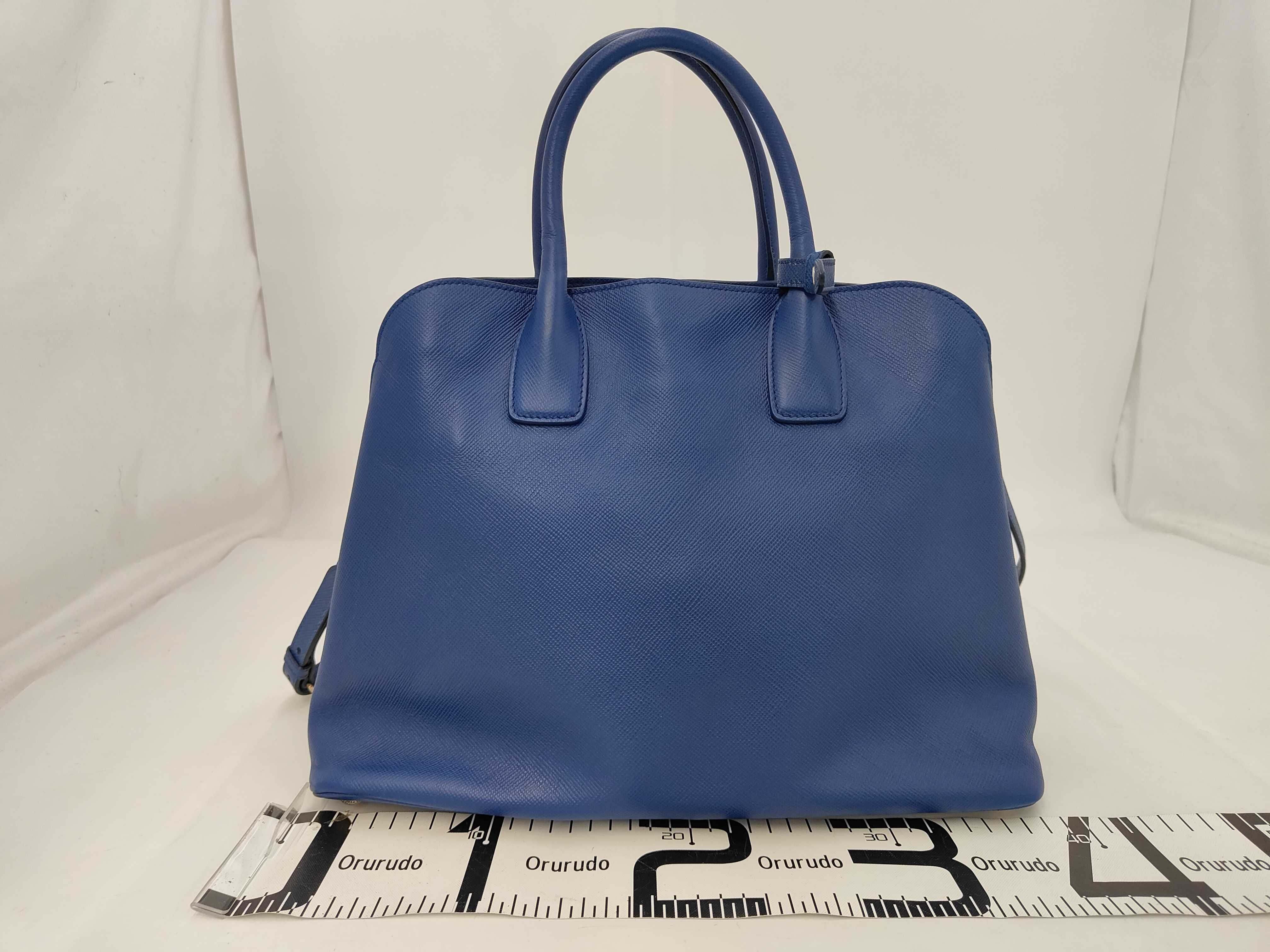 Saffiano Leather Promenade Satchel Bag (Handbag) — view 2