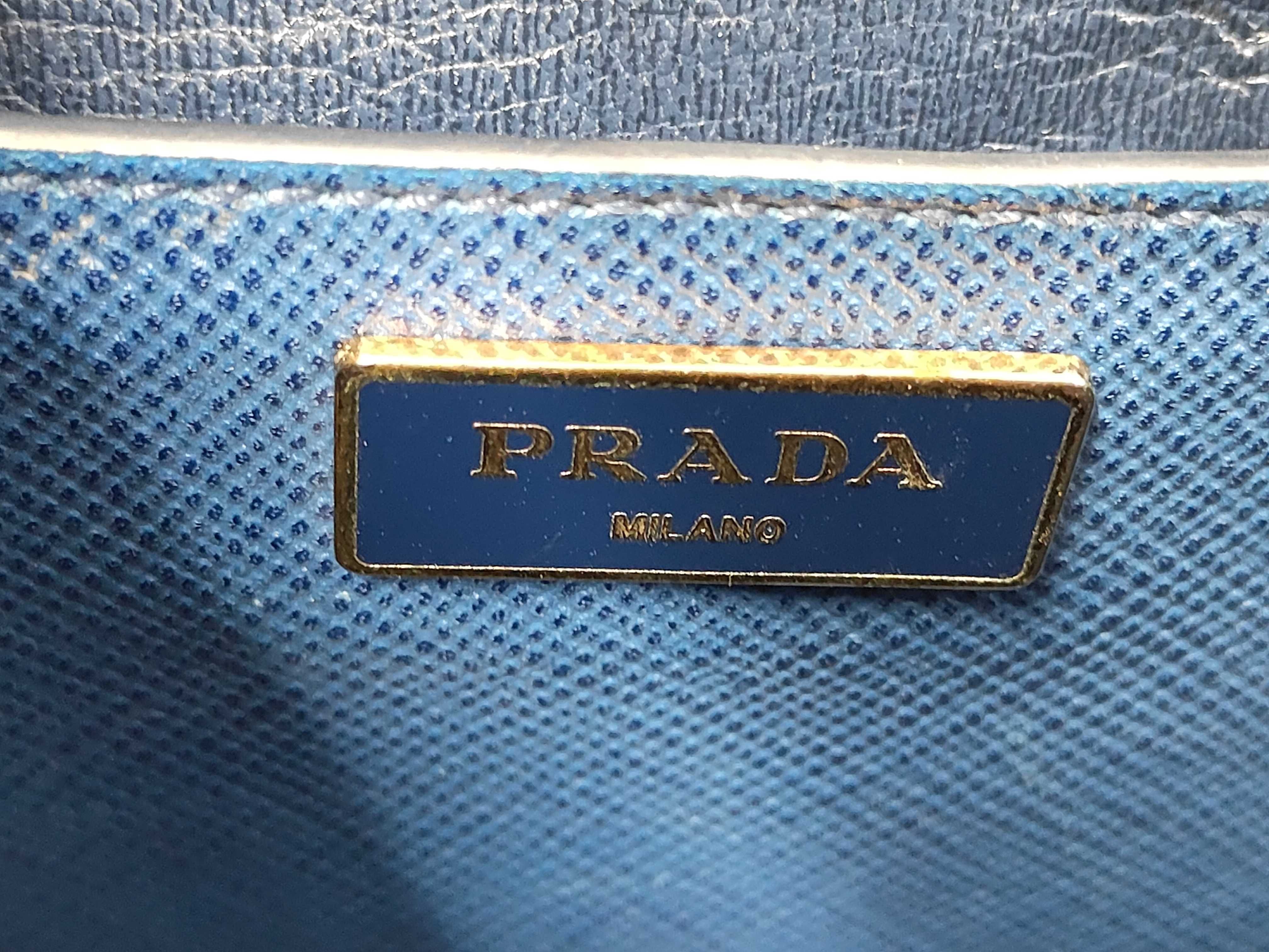 Saffiano Leather Promenade Satchel Bag (Handbag) — view 8