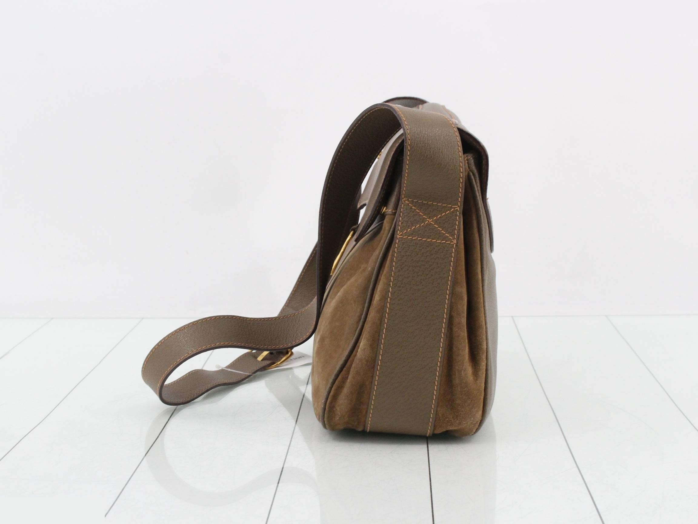 Saddle Suede Shoulder Bag — view 3