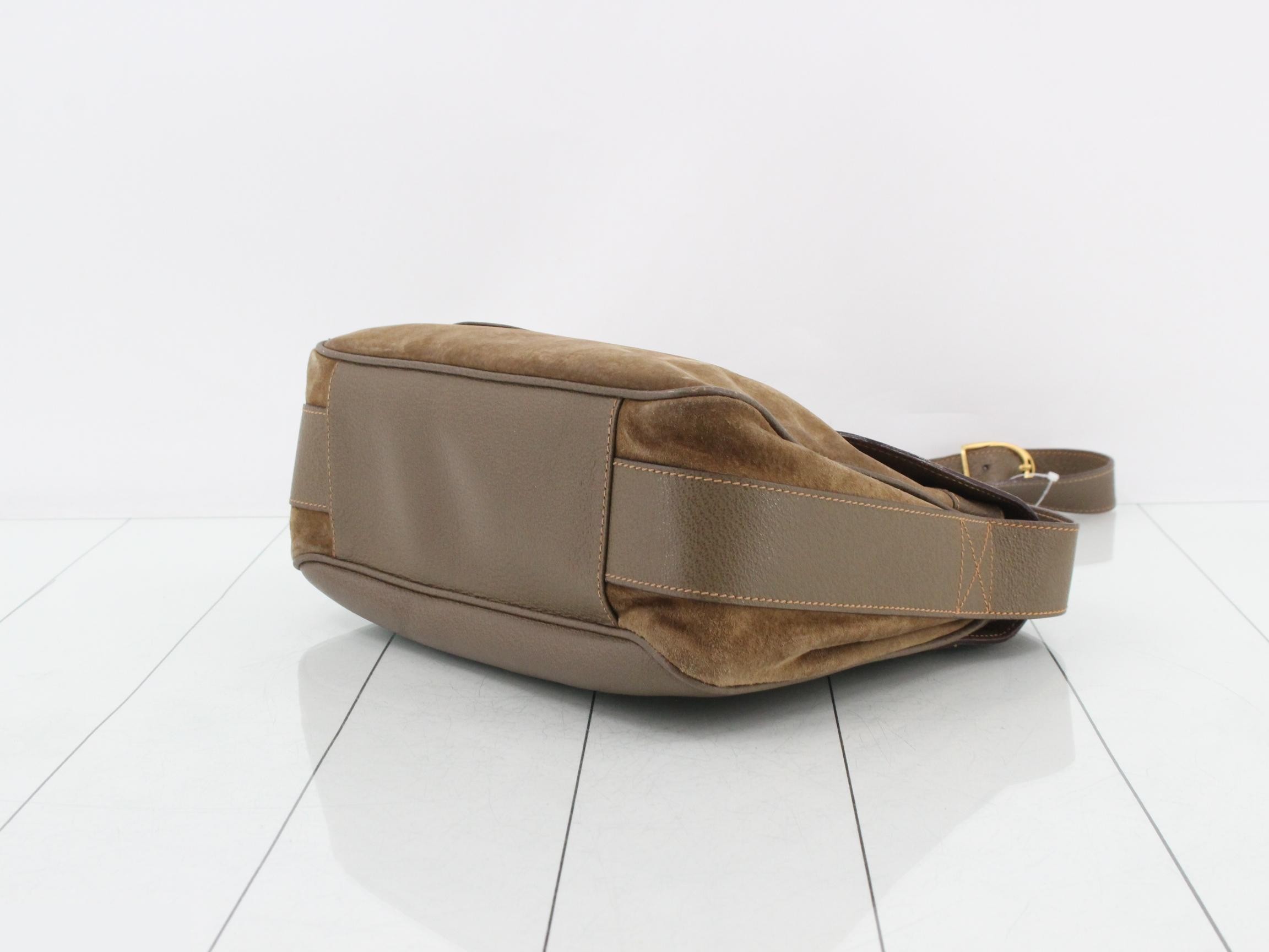 Saddle Suede Shoulder Bag — view 6