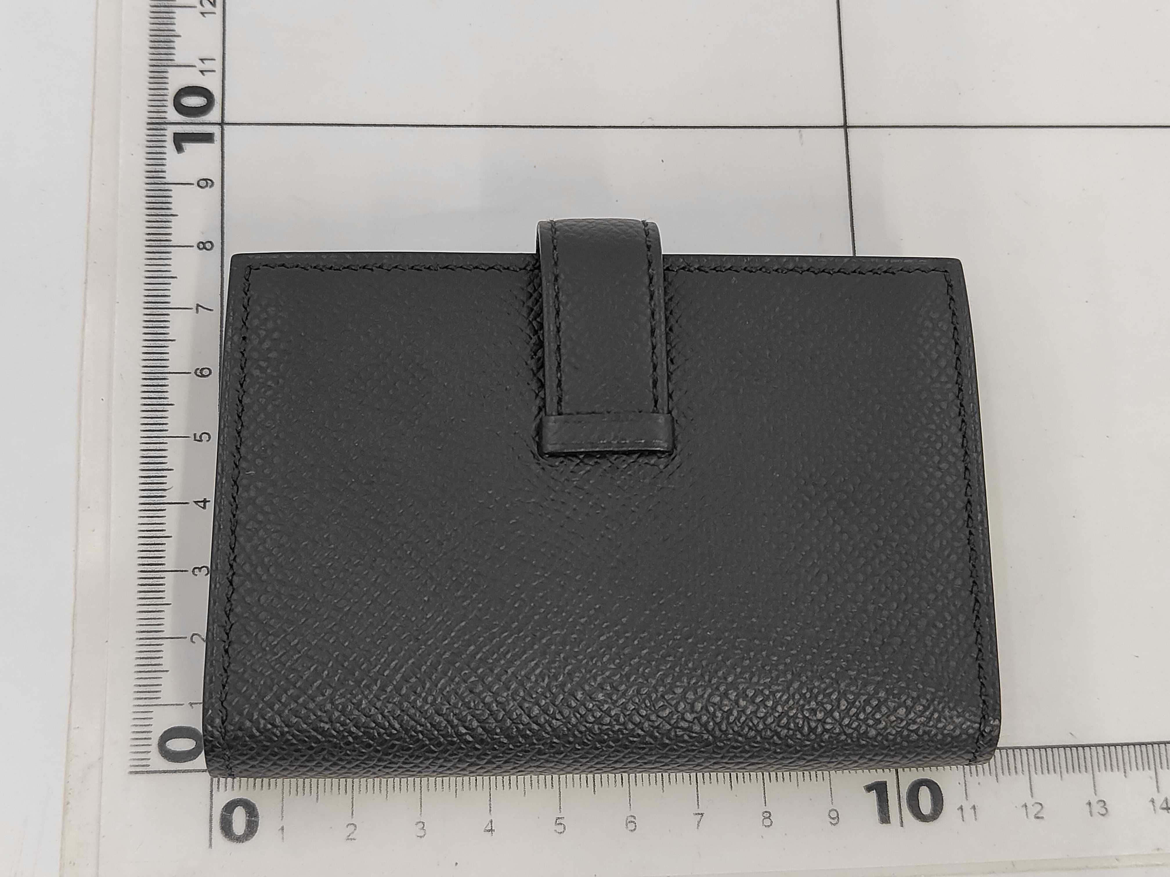 Bearn Card Case, Veau Epsom Leather, Black, B Stamp, Unused, with Box, Wallet — view 2