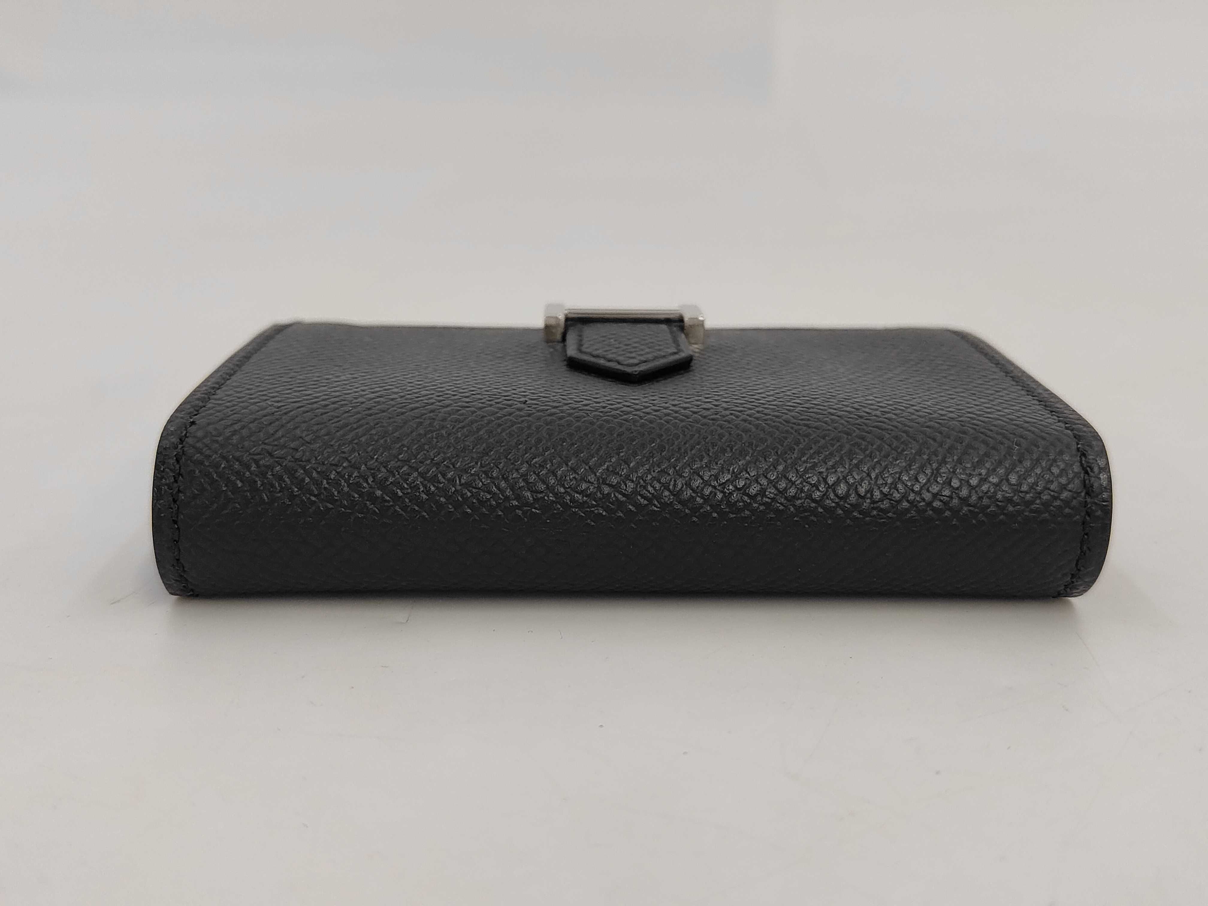 Bearn Card Case, Veau Epsom Leather, Black, B Stamp, Unused, with Box, Wallet — view 3