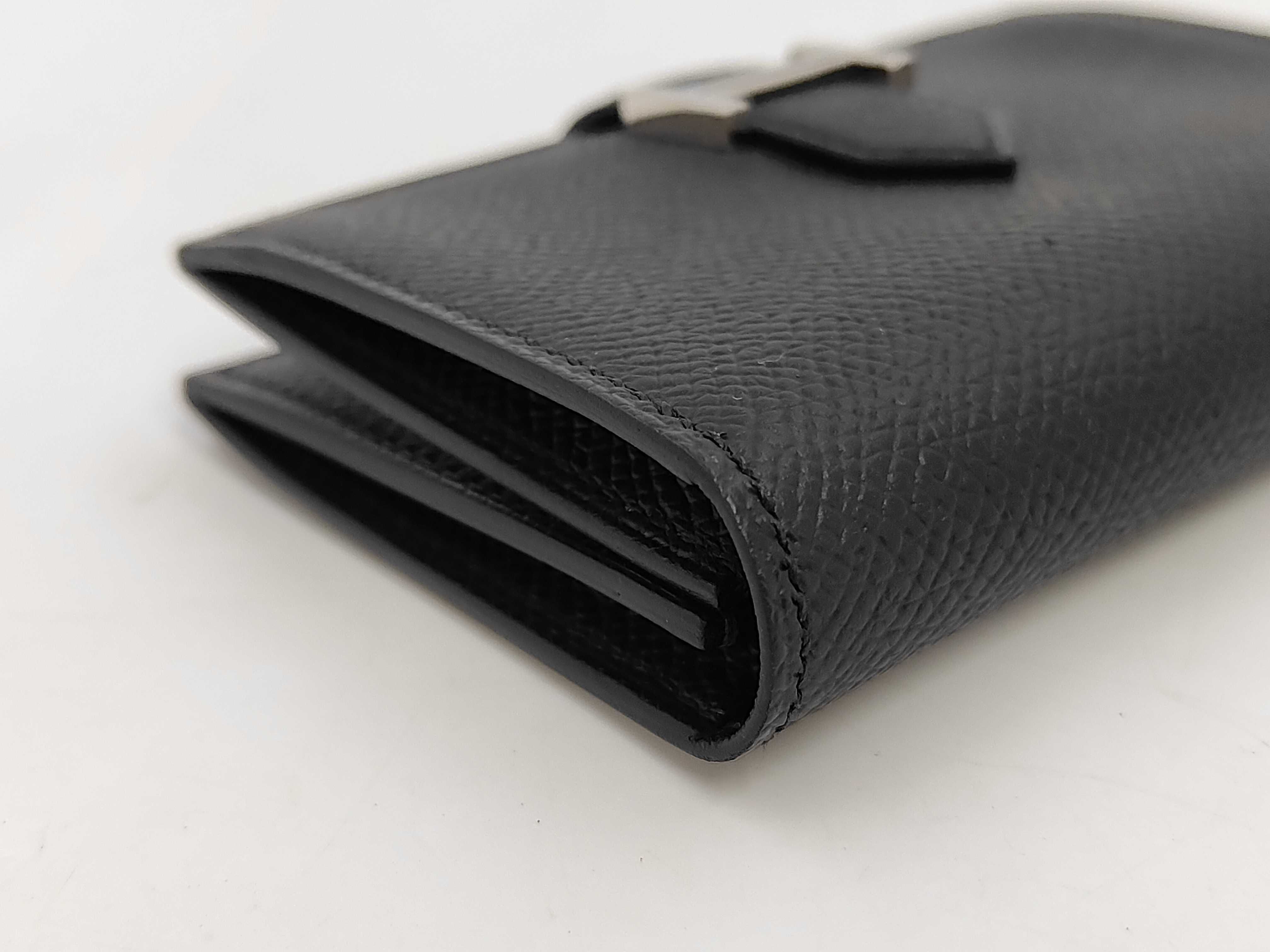Bearn Card Case, Veau Epsom Leather, Black, B Stamp, Unused, with Box, Wallet — view 4