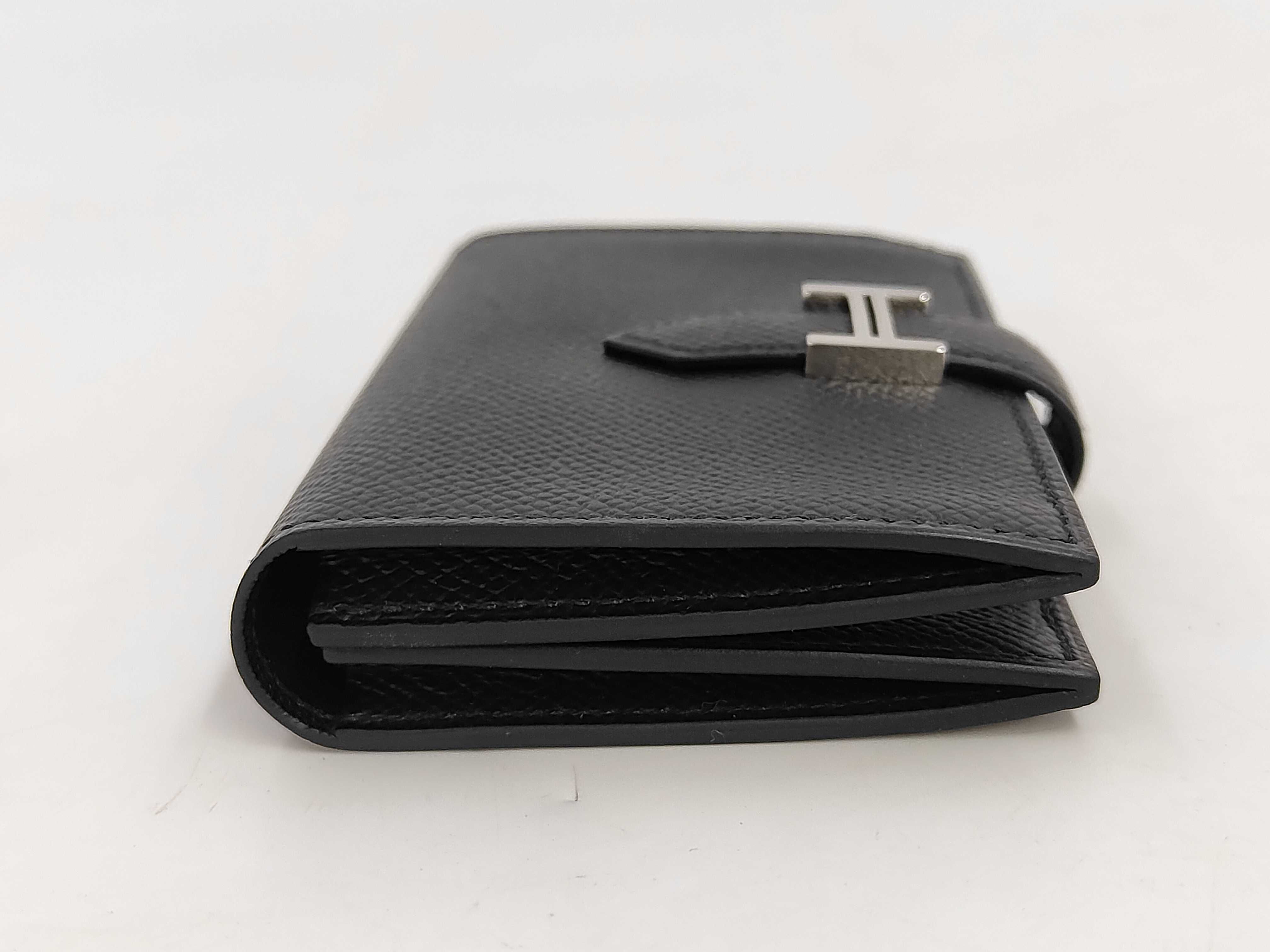 Bearn Card Case, Veau Epsom Leather, Black, B Stamp, Unused, with Box, Wallet — view 7